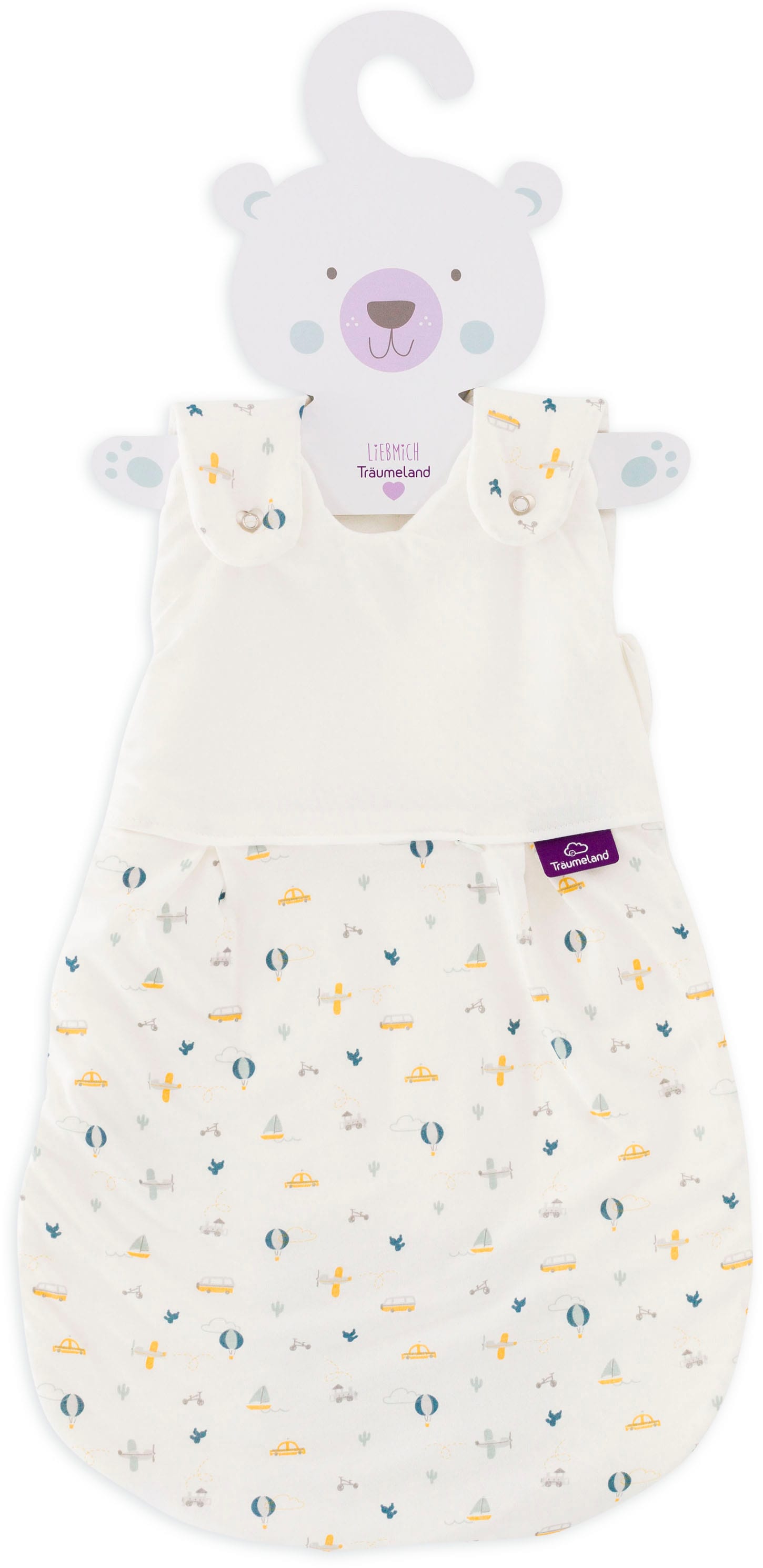 Träumeland Babyschlafsack »3tlg. Set LIEBMICH, Design BrummBrumm«, (3 tlg.)
