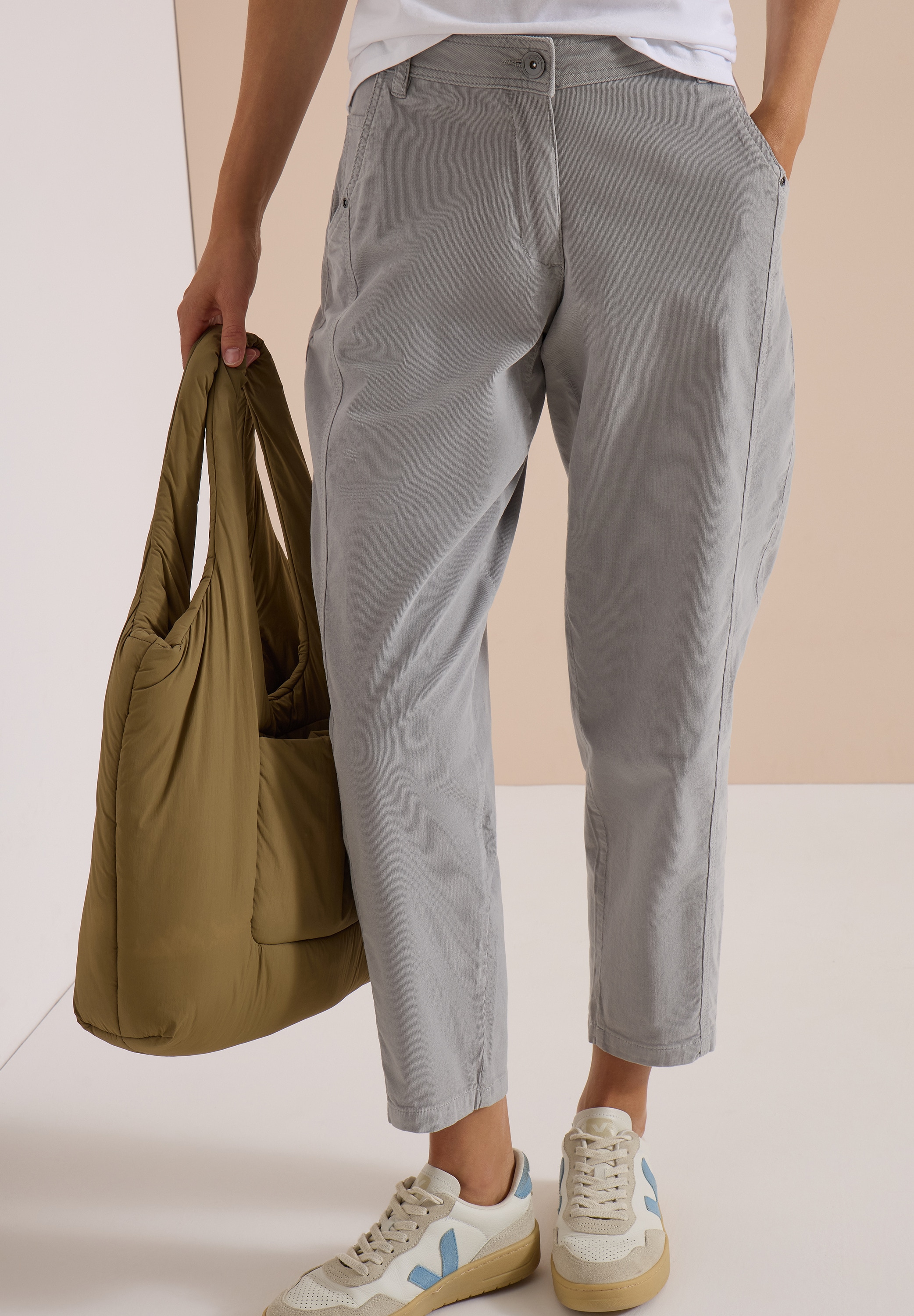 Cecil Cordhose  Baumwollmix, Barrel Leg