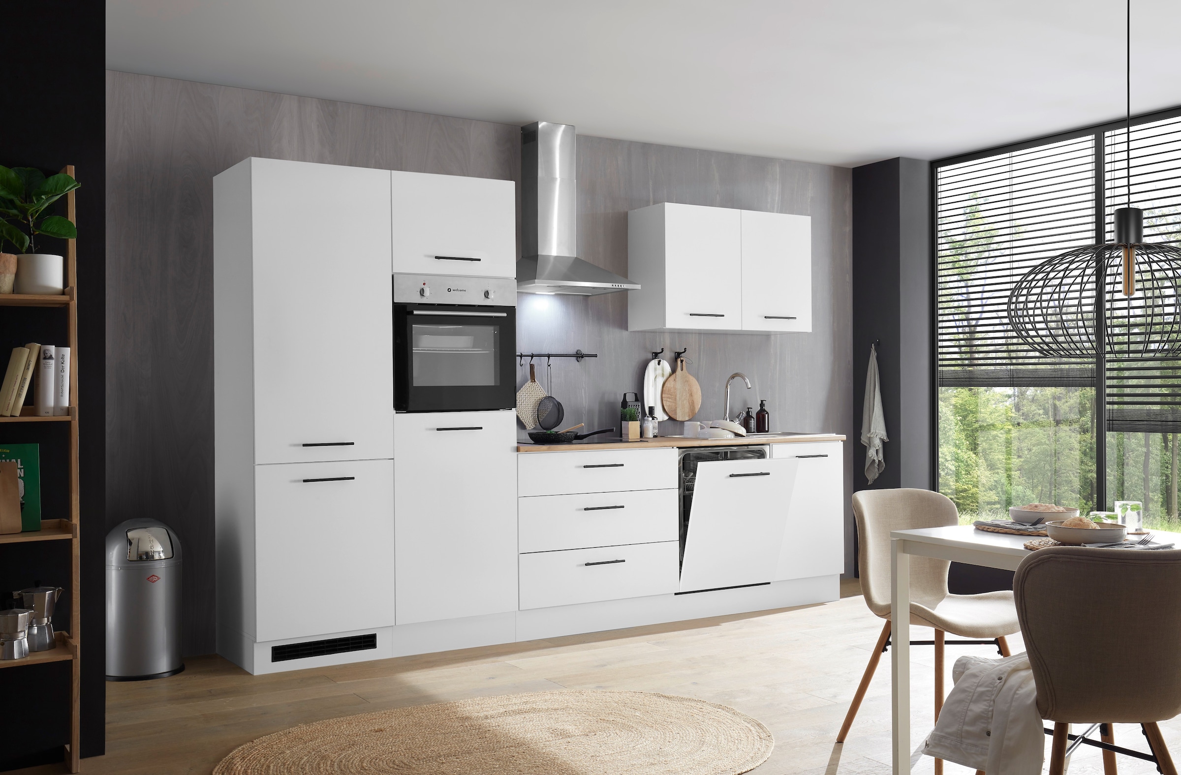 BASIC by Balculina Küchenzeile »Tirol B/H/T 310x212x60 cm« Breite 310 cm, wahlweise mit E-Geräten