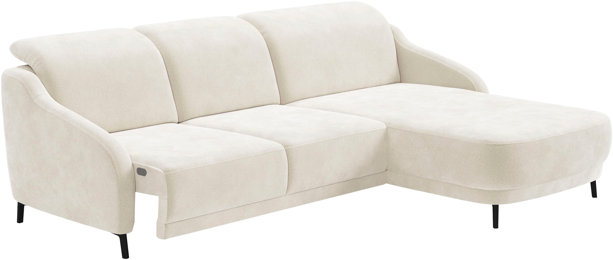 sit&more Ecksofa »Blues L-Form«, wahlweise mit Klapptisch und USB