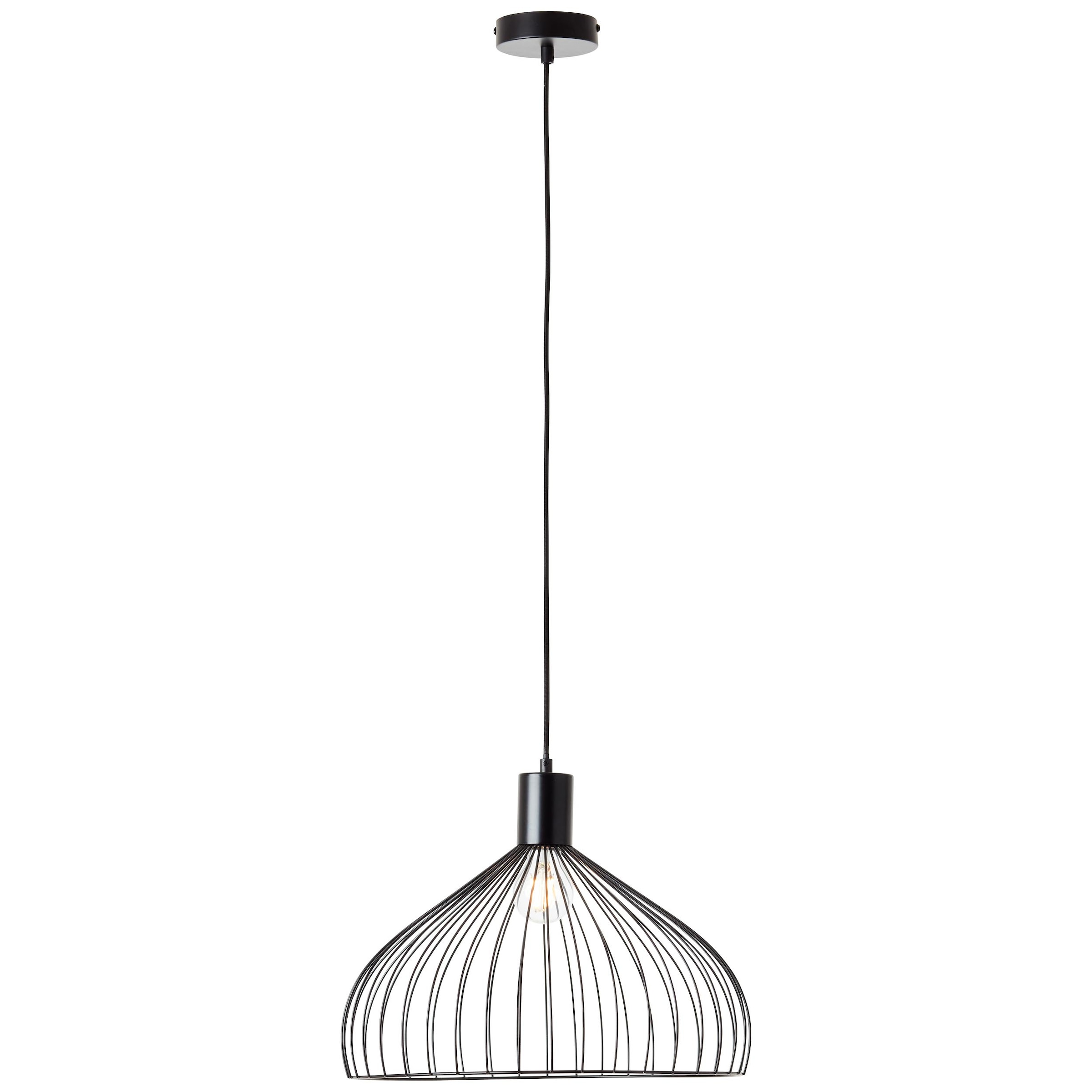 Brilliant Pendelleuchte »Blacky« E27 1 Stk. Hängelampe 40cm schwarz matt günstig online kaufen