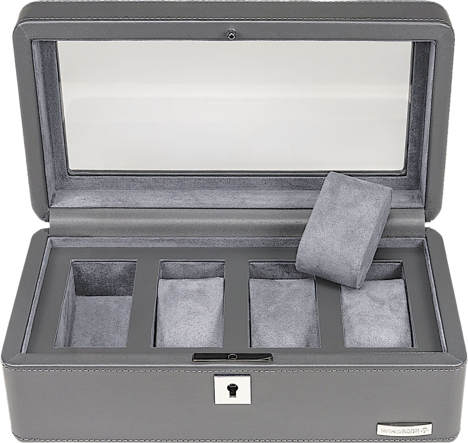 WINDROSE Uhrenbox »Tempora, 804020.07«, Aufbewahrung, Uhrenkasten, Ø max.40mm, Armbanduhr, Geschenkidee