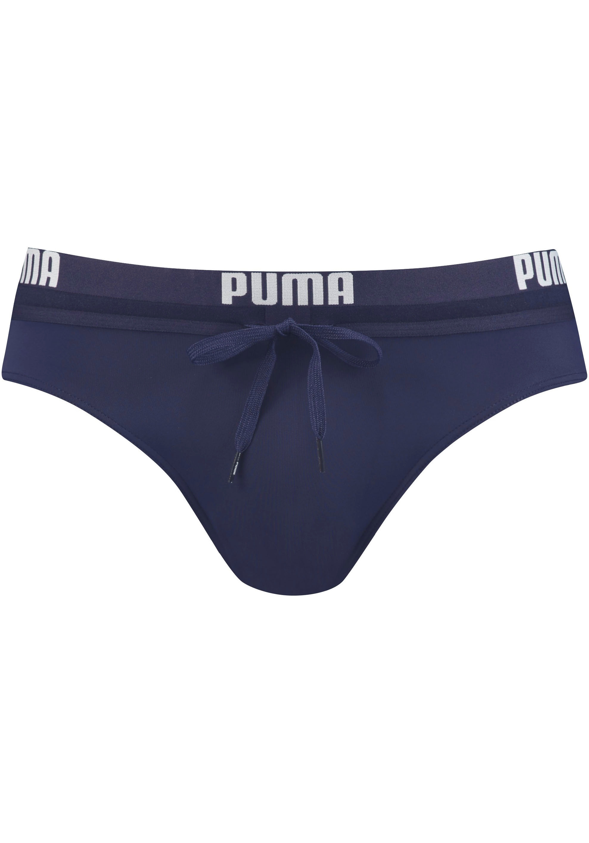 PUMA Badeslip »PUMA SWIM MEN LOGO SWIM BRIEF« mit elastischem Logobund
