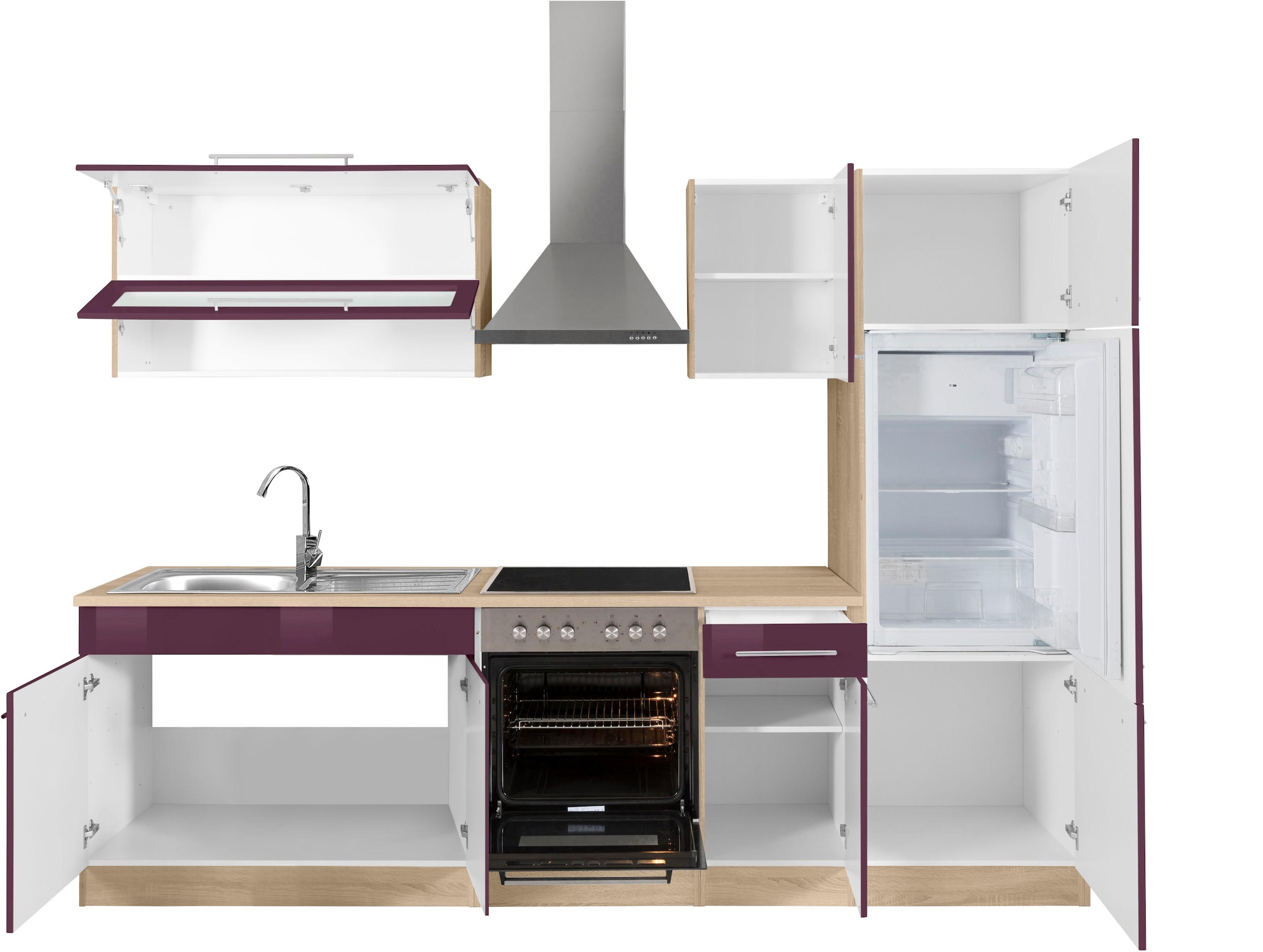 KOCHSTATION Küchenzeile »KS-Eton«, ohne E-Geräte, Breite 270 cm