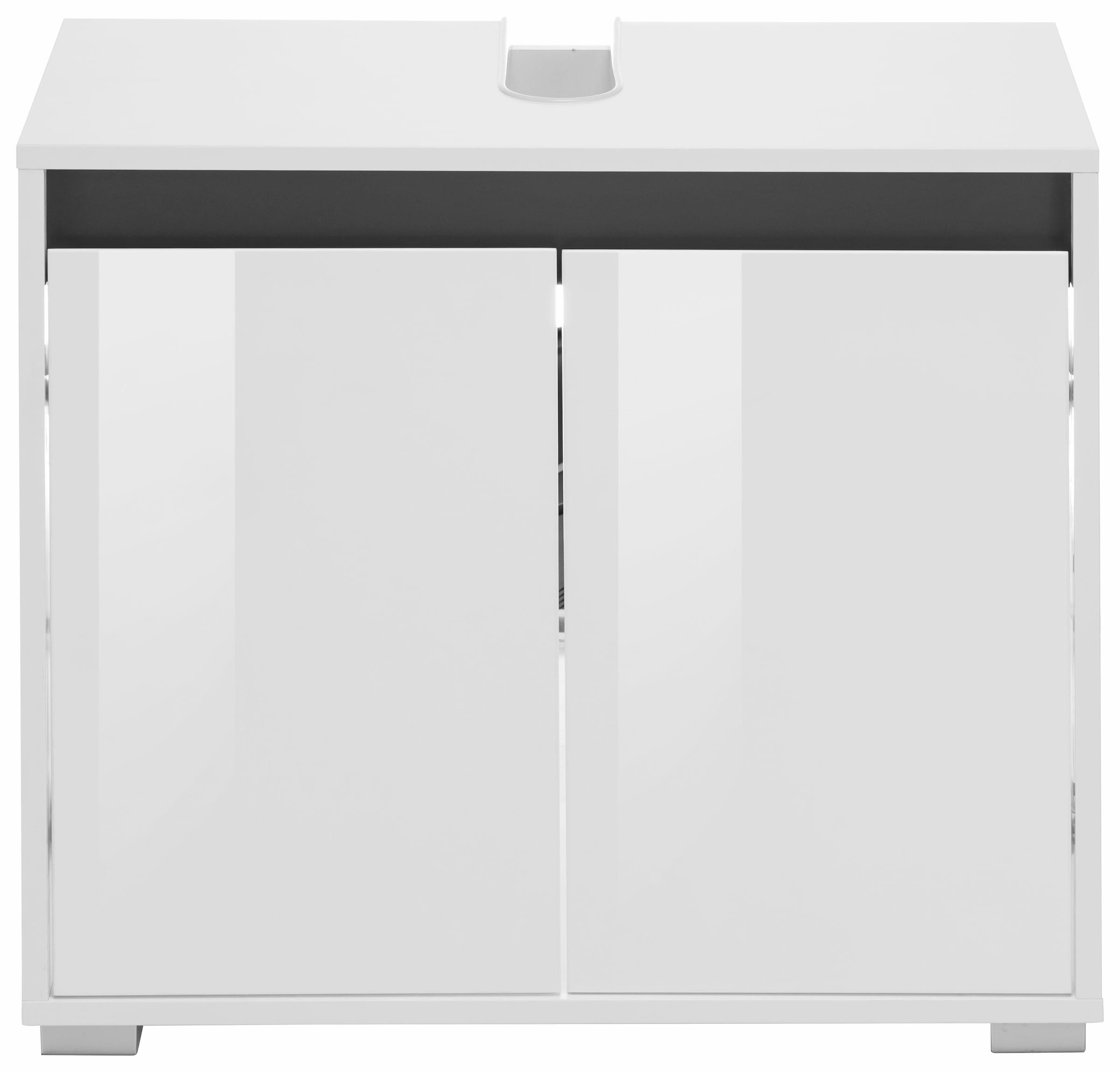welltime Waschbeckenunterschrank »Siena«, Waschtisch mit einem Fach und Wechselblende - Maße (B/T/H) 67/37/60 cm