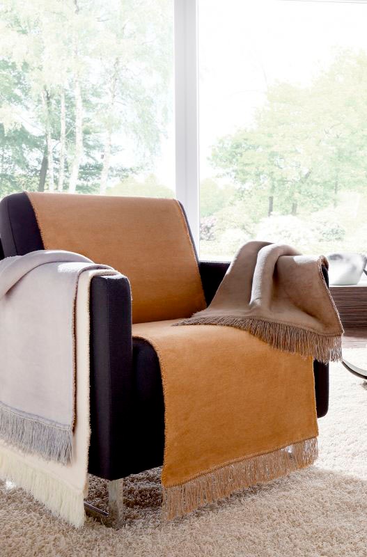 Biederlack Sesselschoner »Cotton Cover«, mit Fransen