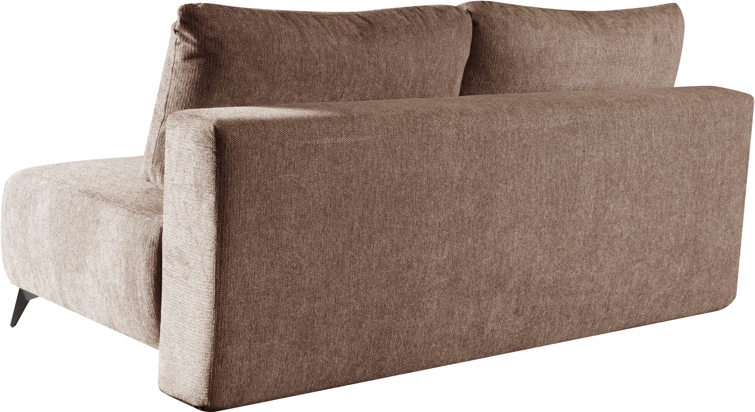 WERK2 Schlafsofa »Valerie mit Komfortsitz- und Liegehöhe, Breite 200cm,«, bequemes 2-Sitzer Schlafcouch mit Bettkasten