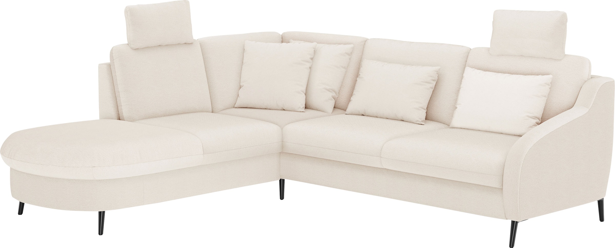 sit&more Ecksofa »Soul L-Form«, wahlweise mit Bettfunktion und Bettkasten oder Schubkasten