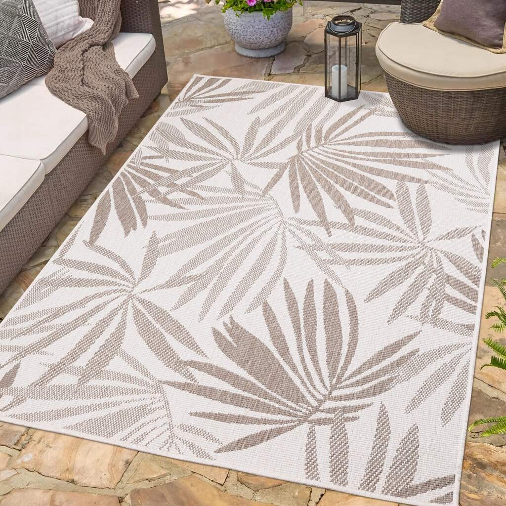 Carpet City Outdoorteppich »DUO RUG 5771«, rechteckig, 5 mm Höhe, Wendetepp günstig online kaufen