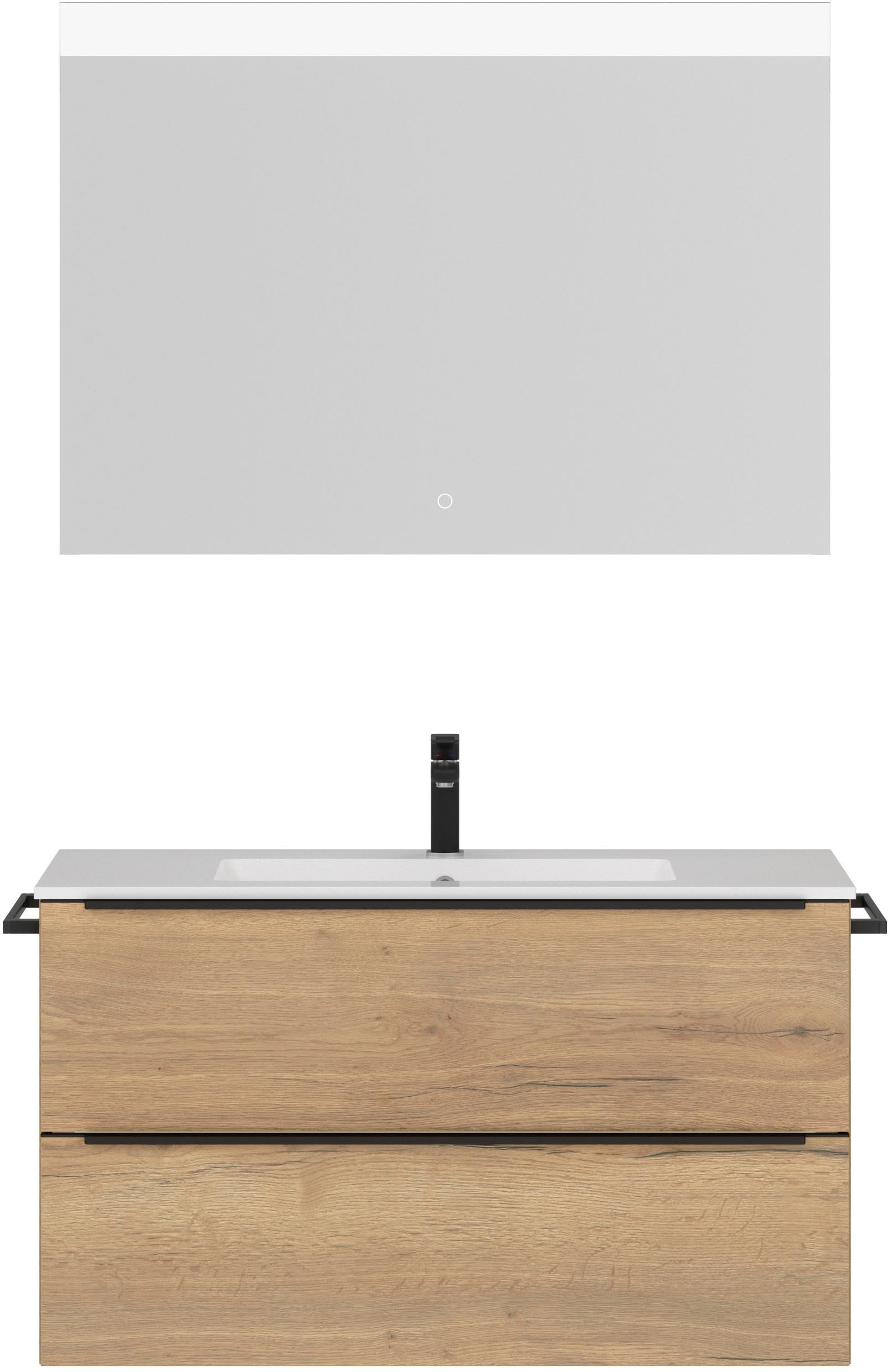 nobilia® Badmöbel-Set »Levere« vormontiert, mit Soft-Close, 2 Stk. tlg. günstig online kaufen