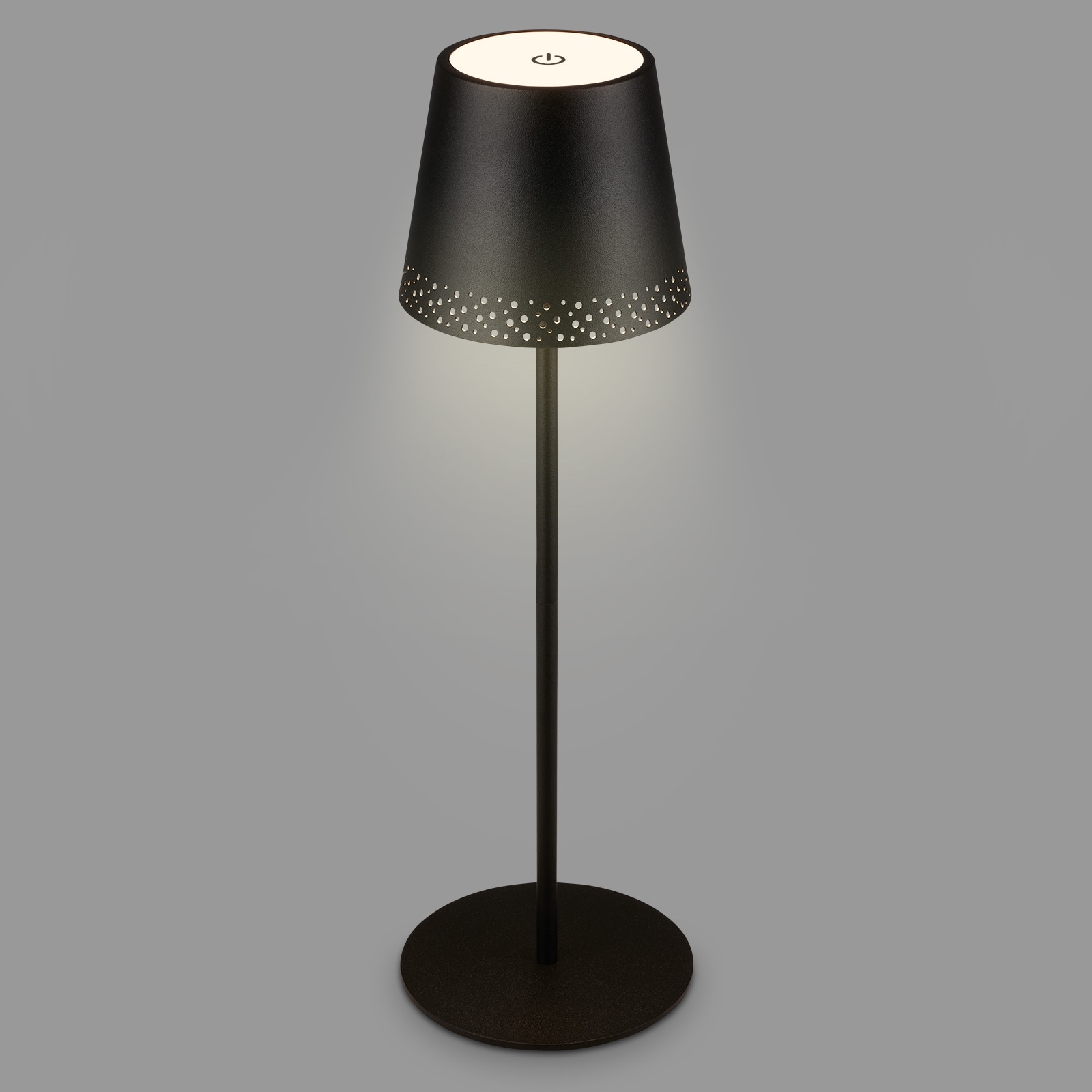 Briloner Leuchten LED Tischleuchte »KIKI« LED-Modul 1 Stk. Warmweiß mit Akku, höhenverstellbar, USB-C, warmweiß, IP44, grün, 38 cm