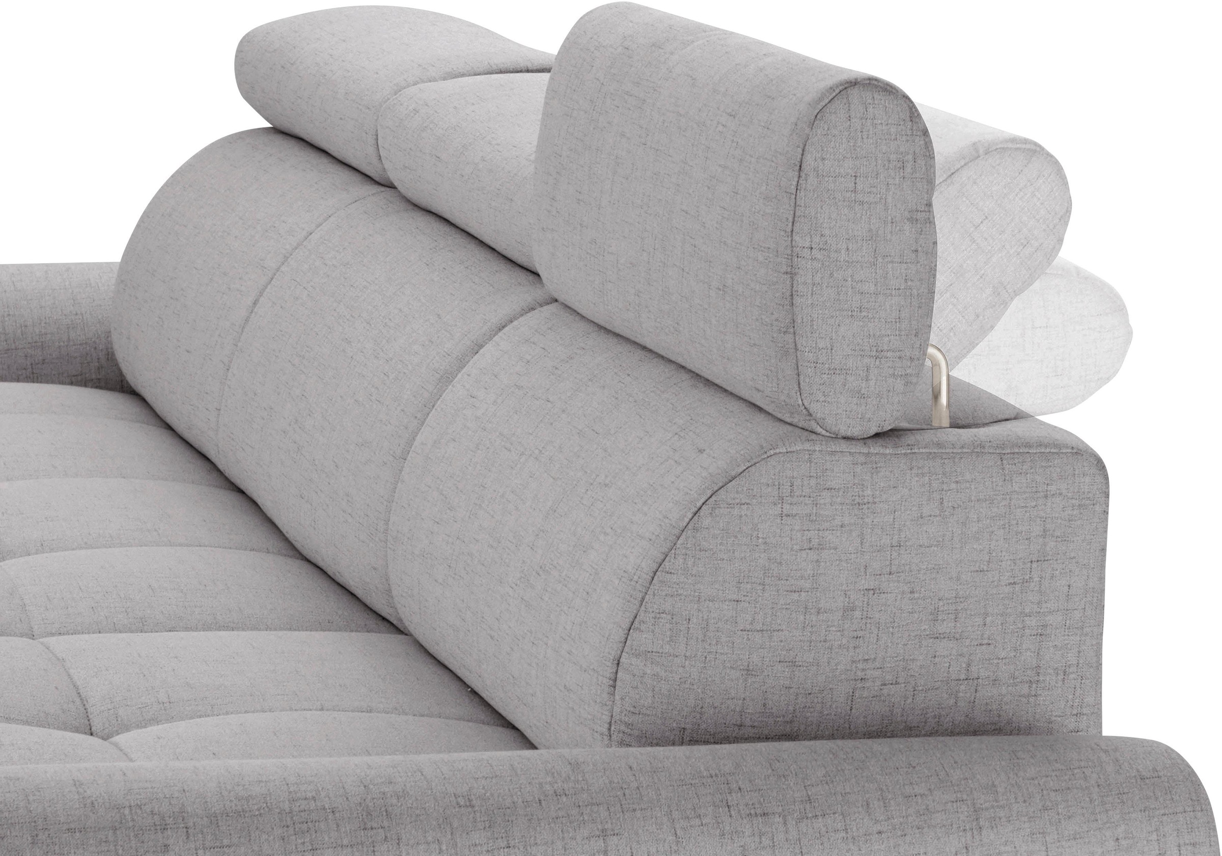 sit&more Ecksofa »Riva L-Form«, inklusive Kopteilverstellung, wahlweise mit günstig online kaufen