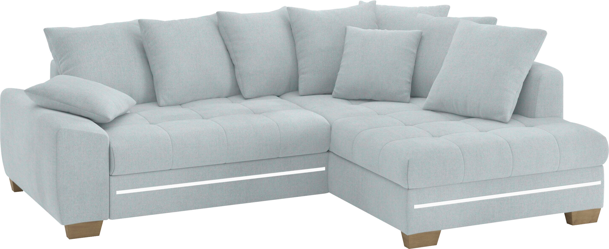 Mr. Couch Ecksofa »Nikita II, L-Form«, mit Kaltschaum, RGB-LED Beleuchtung, günstig online kaufen