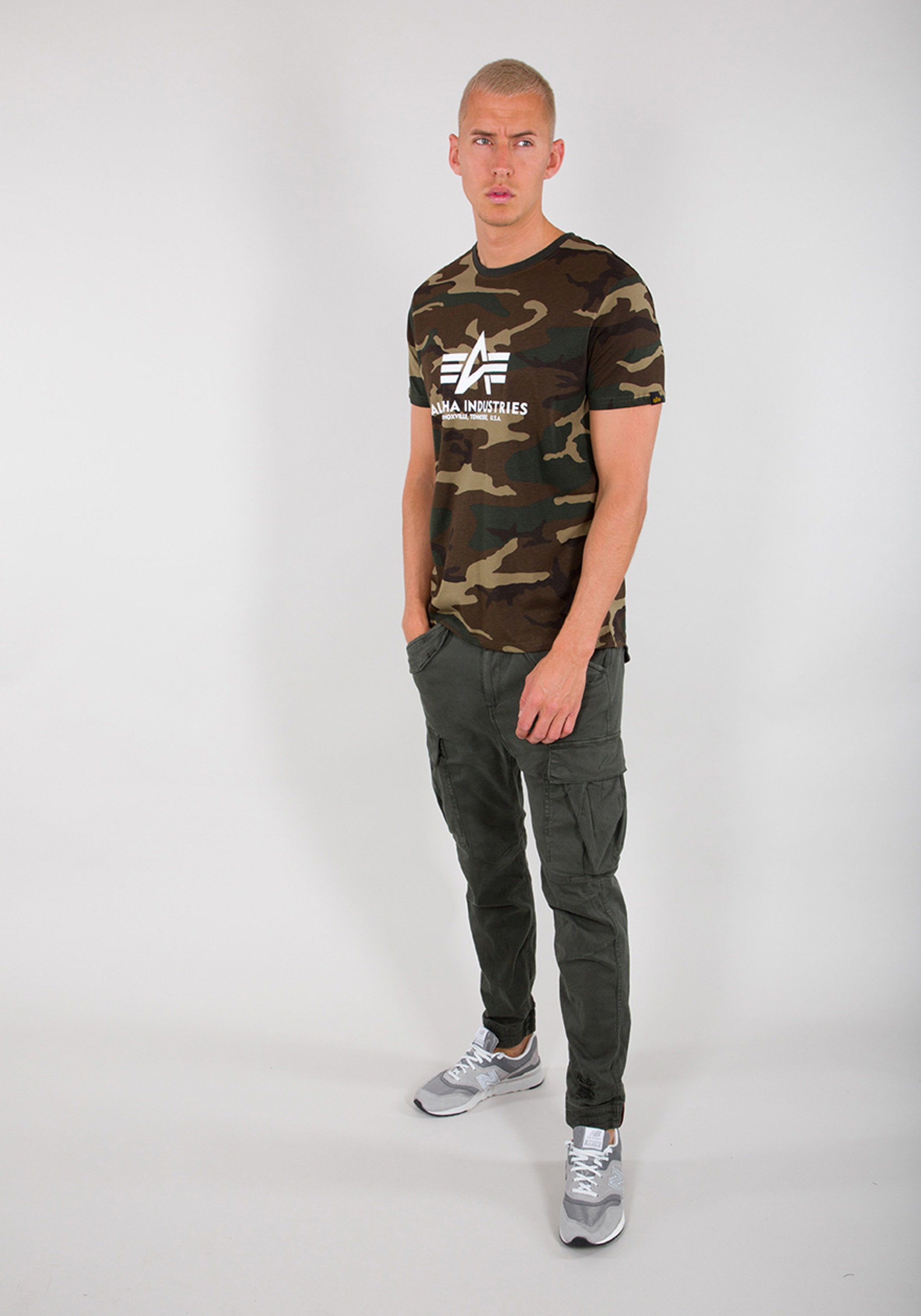 Alpha Industries T-Shirt »Alpha Industries Men - T-Shirts Basic T-Shirt Camo«