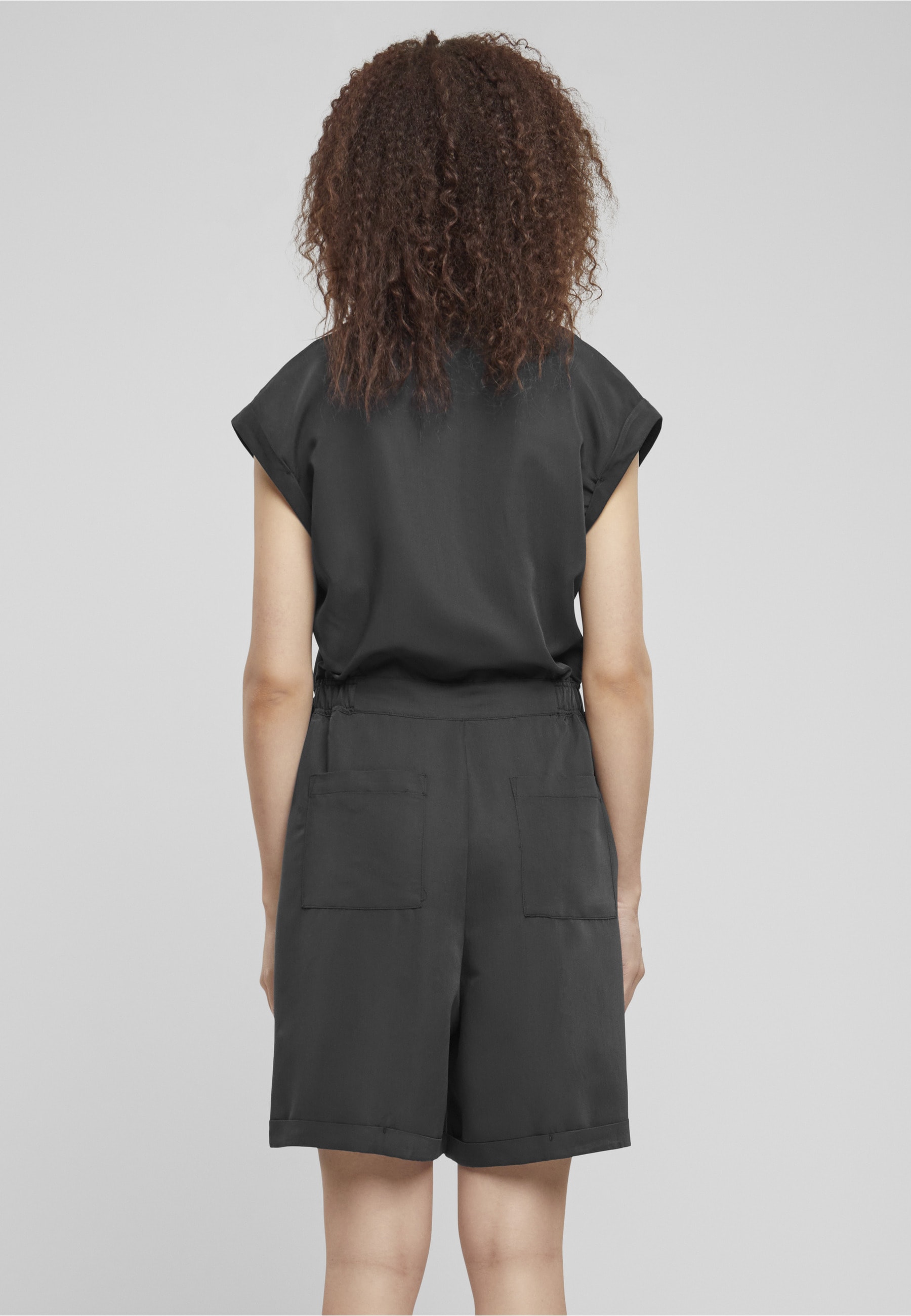 URBAN CLASSICS Jumpsuit »Urban Classics Damen Ladies Viscose Twill Jumpsuit« 1 Stk.