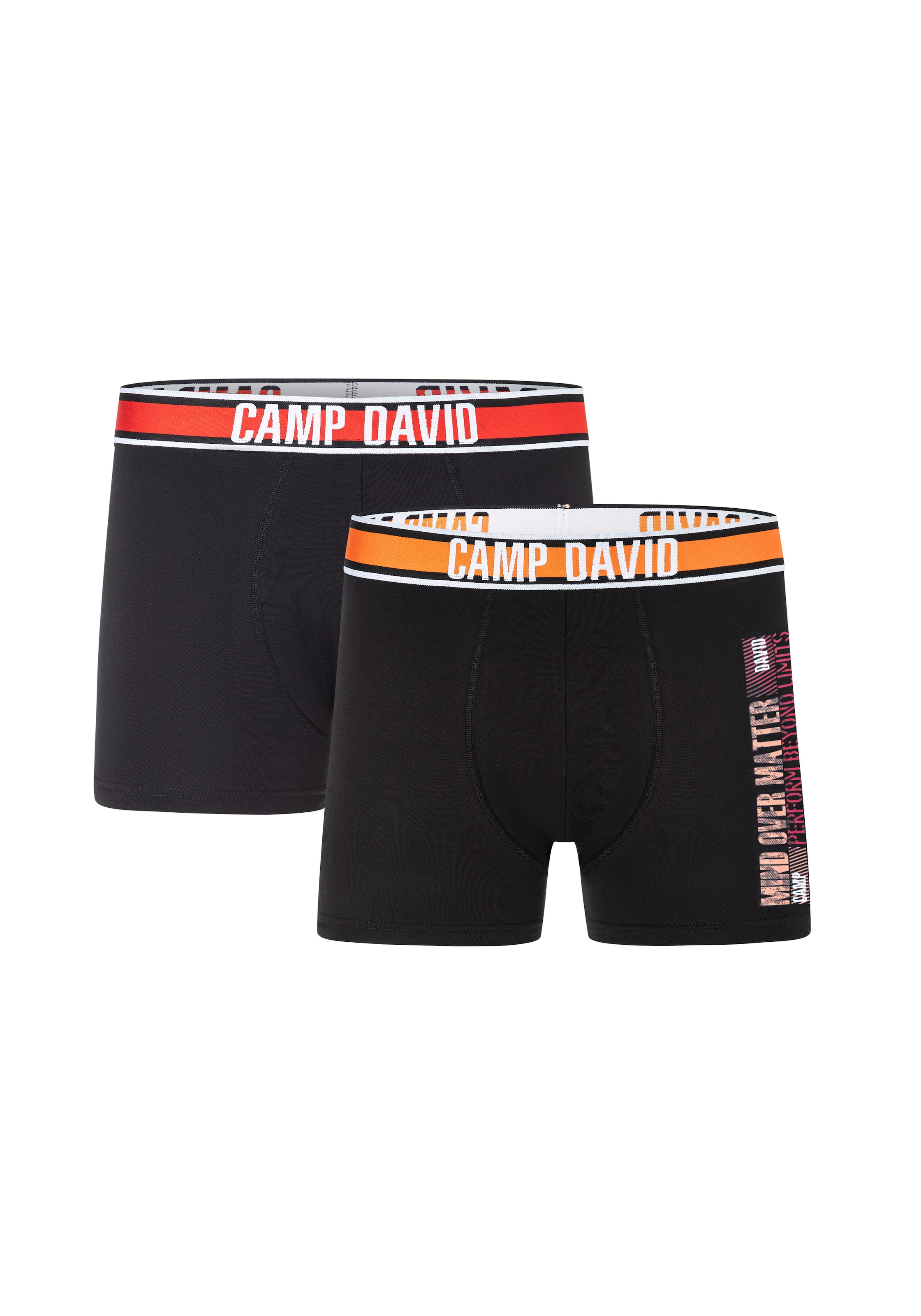CAMP DAVID Boxershorts »casual« 2er Pack,  mit elastischem Bund