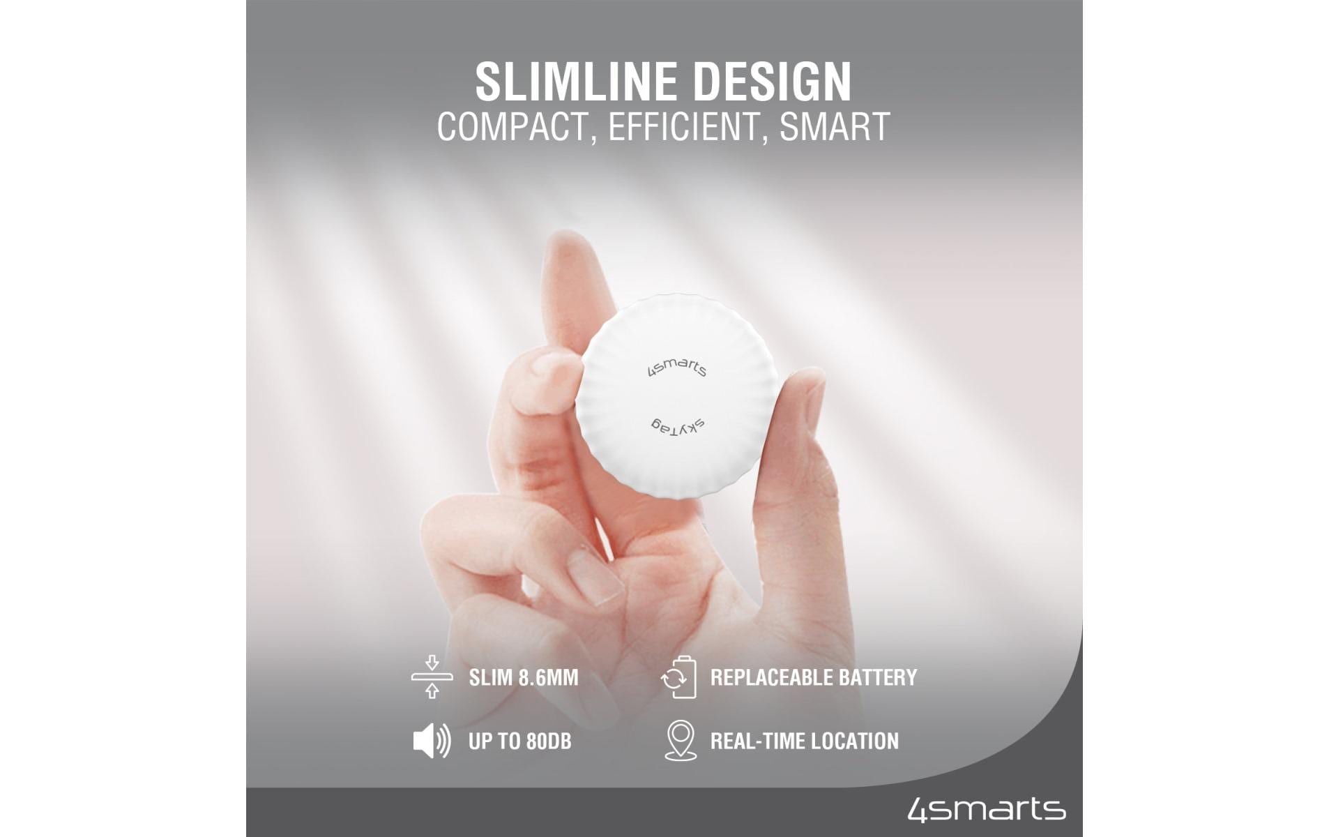 4smarts GPS-Tracker »SkyTag Slim 2er Set schwarz, weiss«