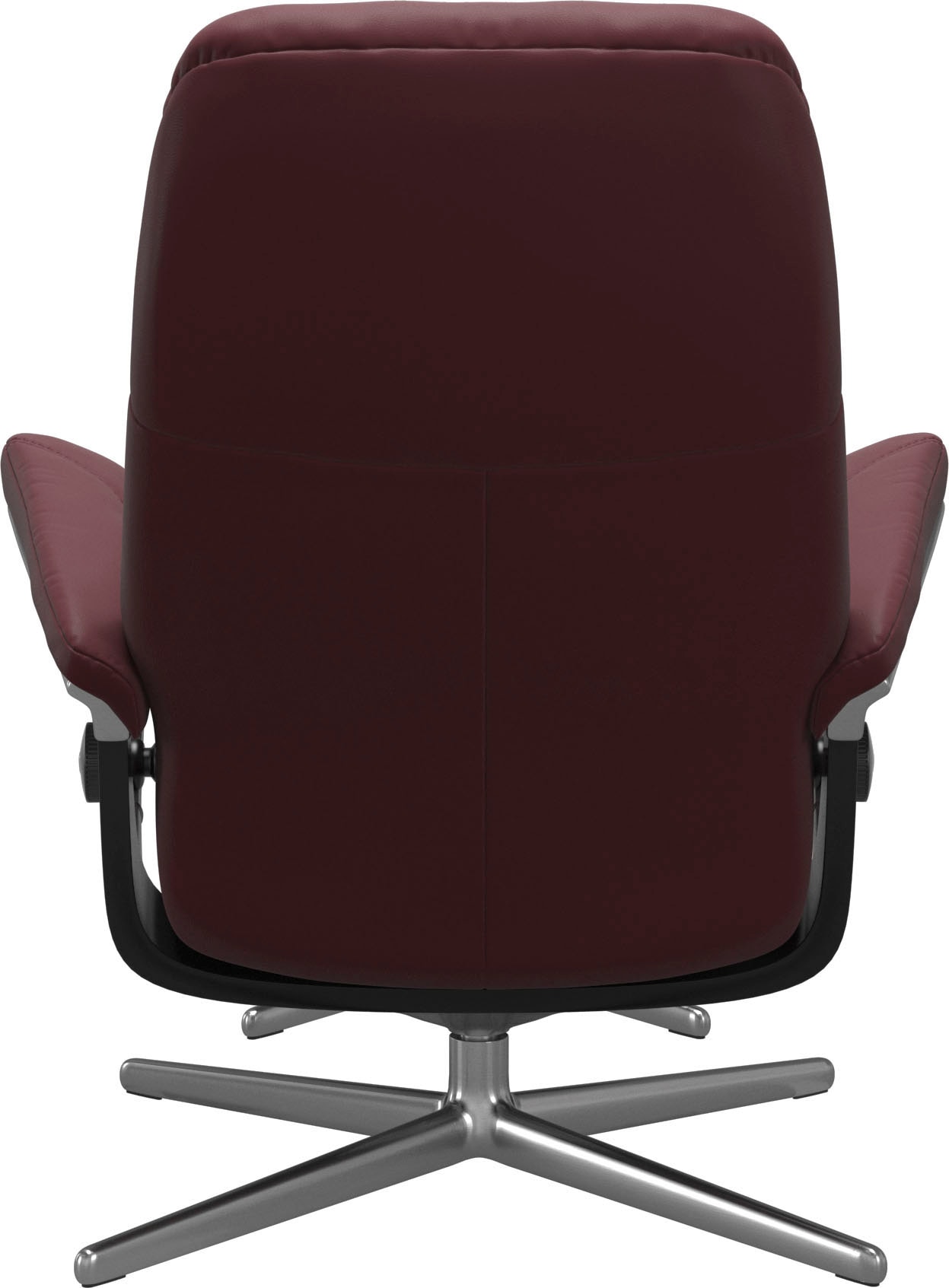 Stressless® Relaxsessel »Consul«, (Set, Relaxsessel mit Hocker), mit Hocker, mit Cross Base, Größe S, M & L, Holzakzent Schwarz
