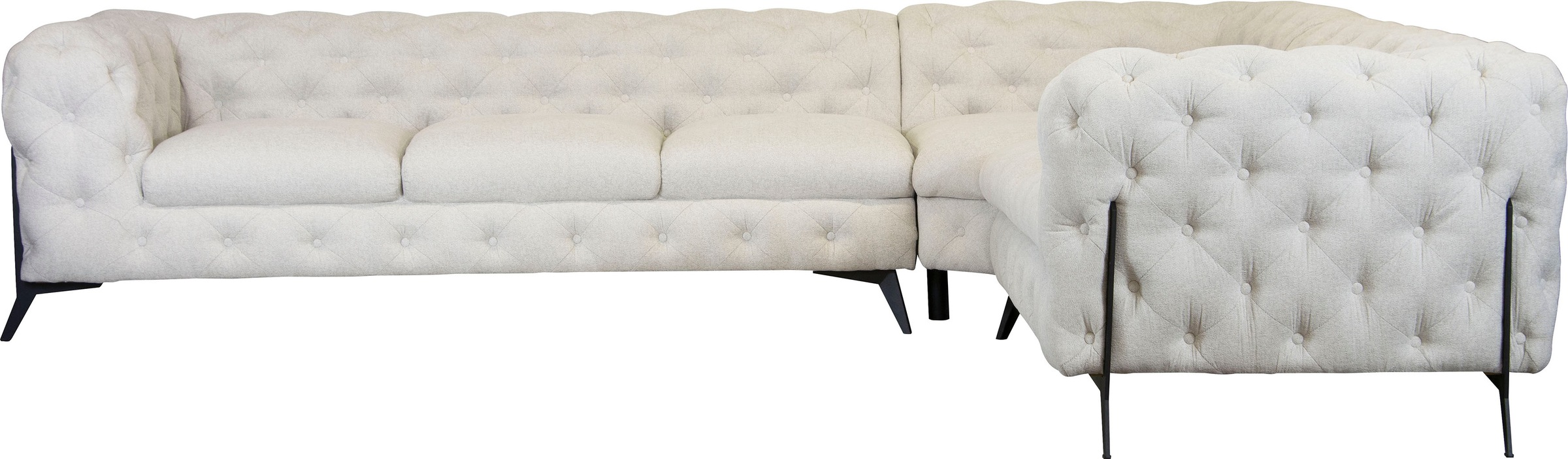 Home affaire Chesterfield-Sofa »Amaury L-Form« großes Ecksofa, Chesterfield günstig online kaufen