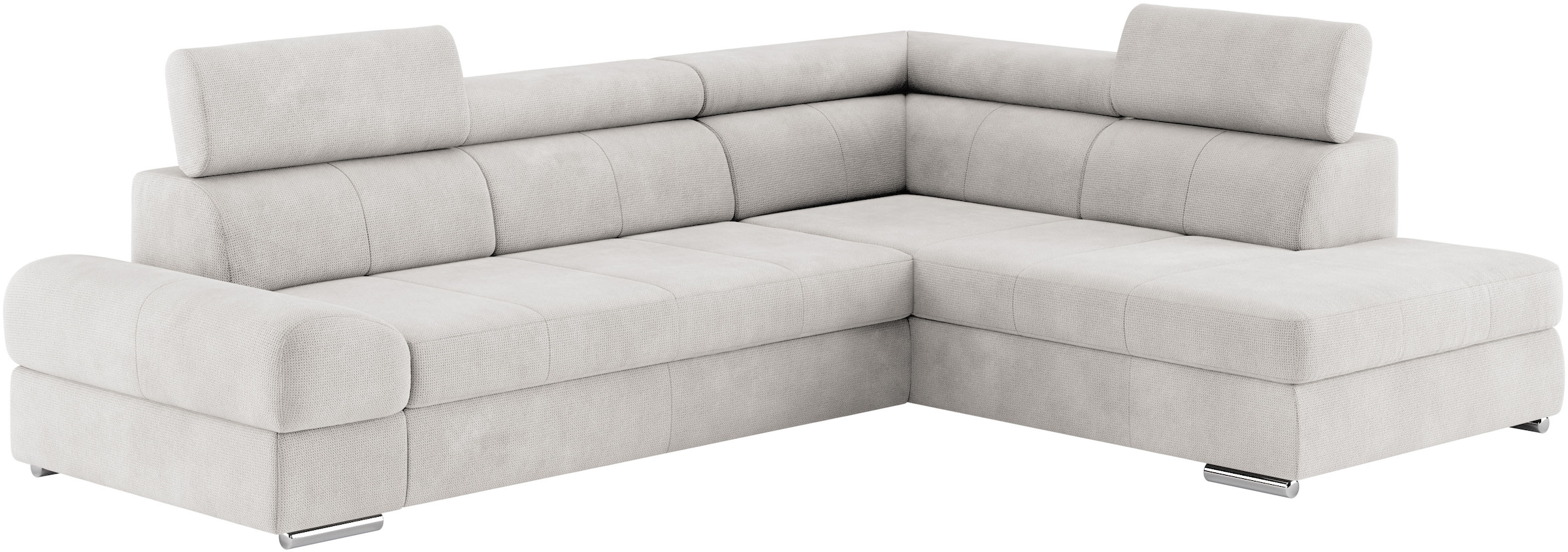 sit&more Ecksofa »Broadway L-Form«, mit verstellbaren Kopfteilen, wahlweise mit Bettfunktion