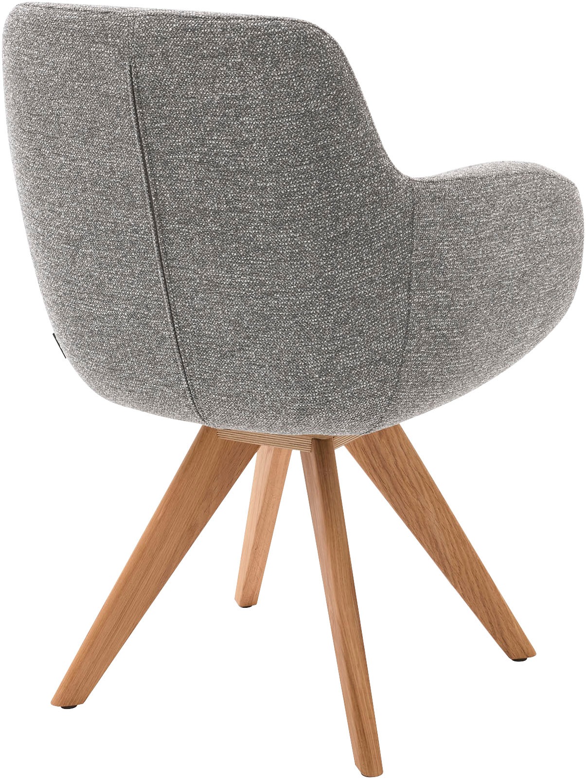 Musterring Esszimmerstuhl »Tavia«, (Set), 2 St., Chenille, Stativgestell Wildeiche massiv, Drehfunktion optional, diverse Farben