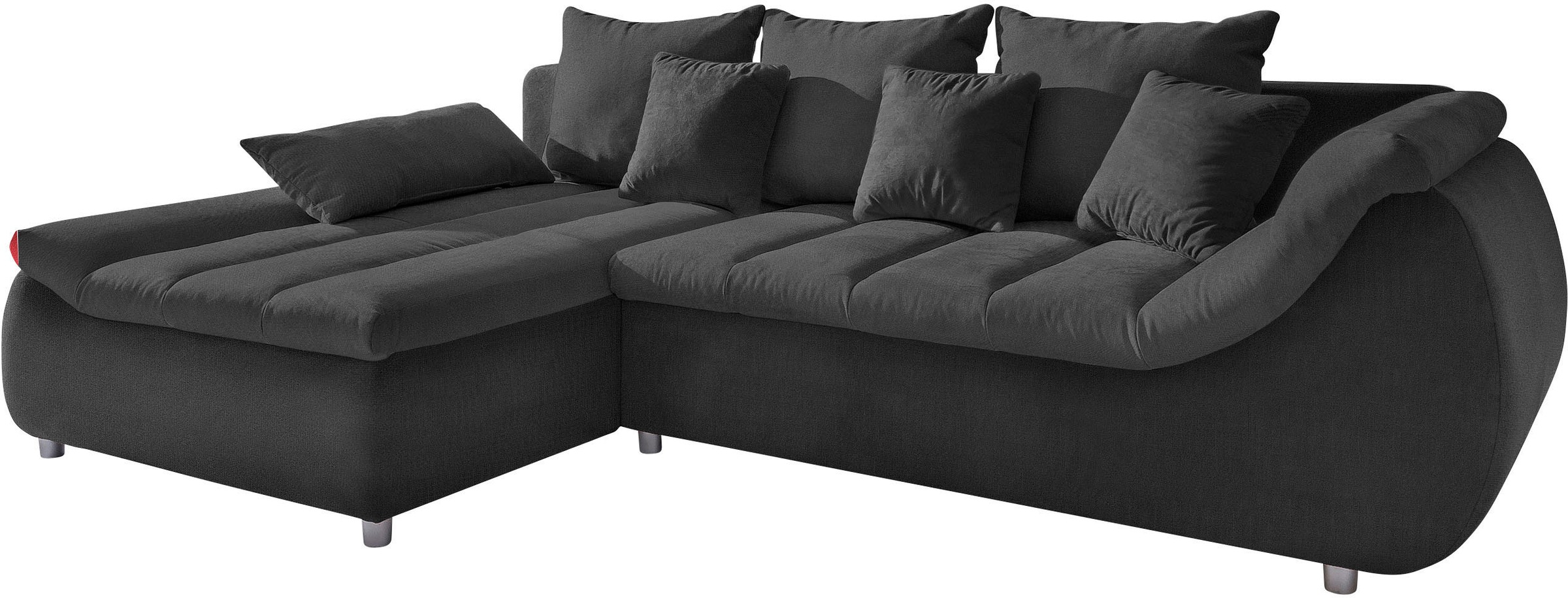 INOSIGN Ecksofa »Imola elegant und bequem, aktuelle Steppung im Sitz, L-For günstig online kaufen