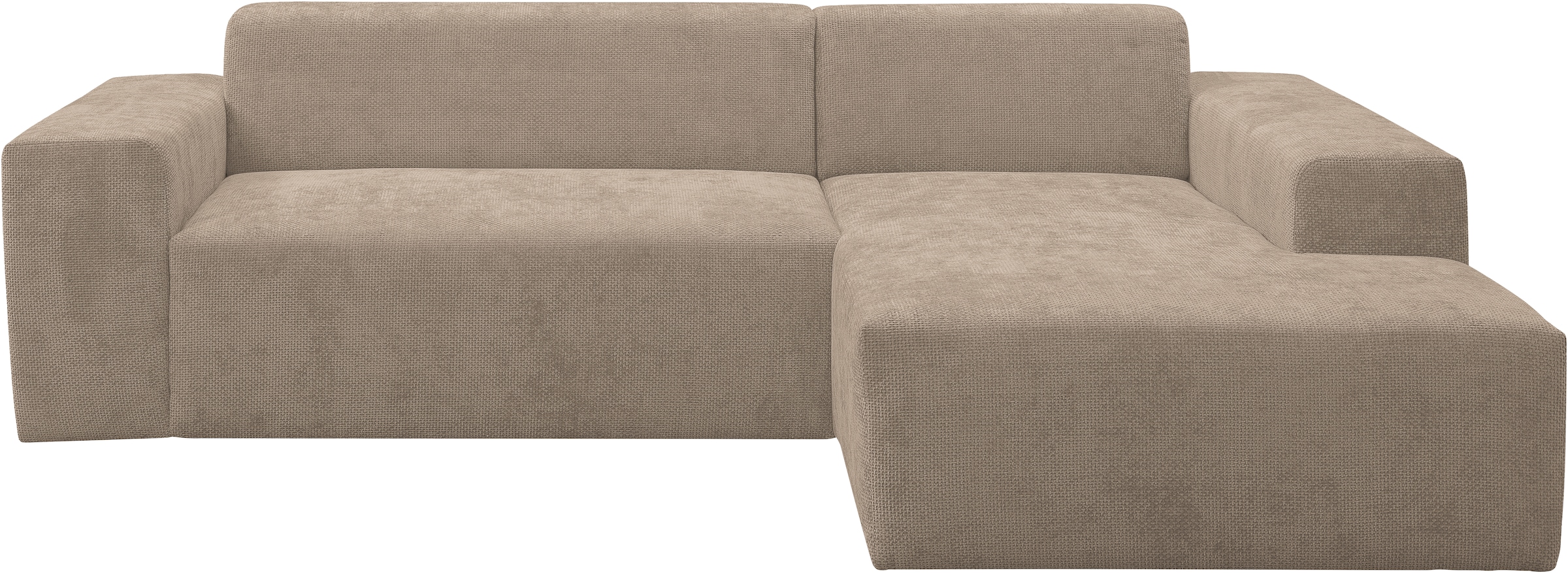 WERK2 Ecksofa »Zeus-L modern & zeitlos, Breite 253 cm, bequemes Sofa« Curvy günstig online kaufen