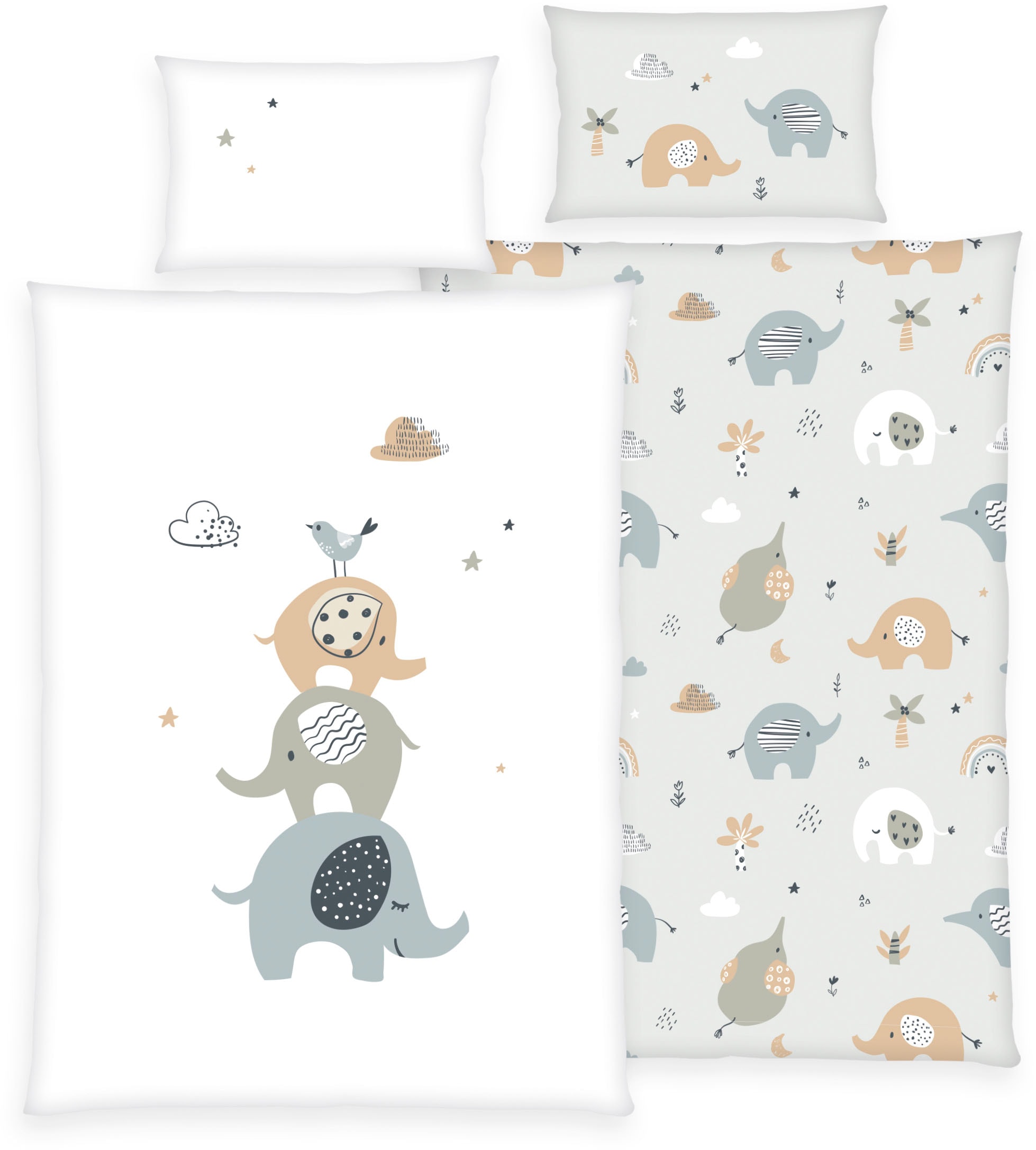 Baby Best Babybettwäsche »babybest Elephants«, mit liebevollem Motiv günstig online kaufen