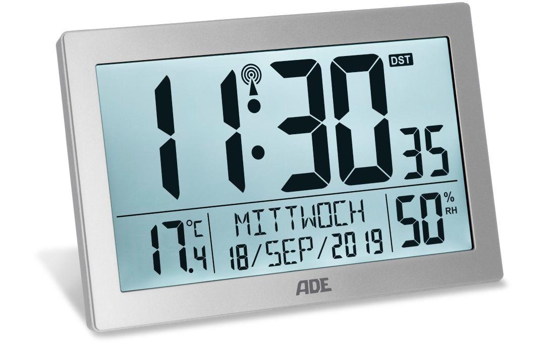 ADE Wanduhr »XL, Silber«
