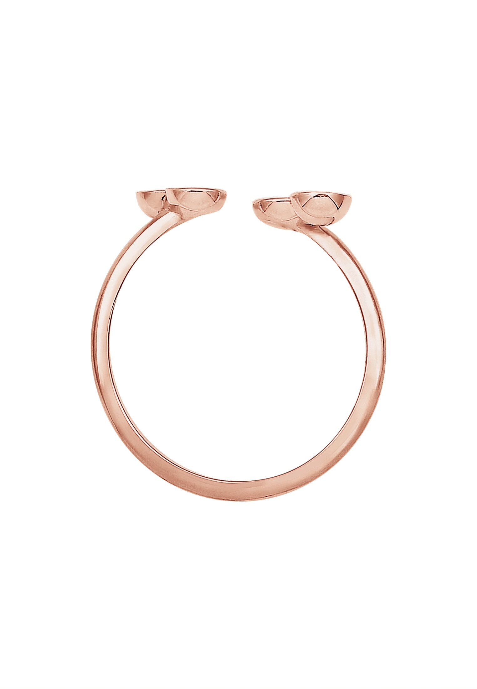 Elli Fingerring »Kreis PLättchen Look Offen Verstellbar 925 Sterling Silber«