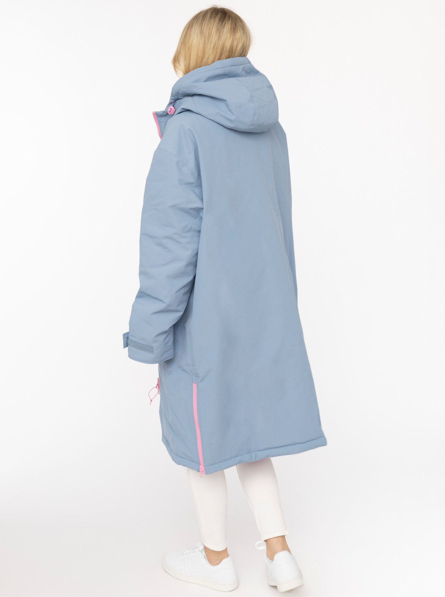 Zwillingsherz Kurzmantel »"Oversize Windjacke ZH"« Kapuze, Reißverschluss, seitliche Taschen, leicht wattiert