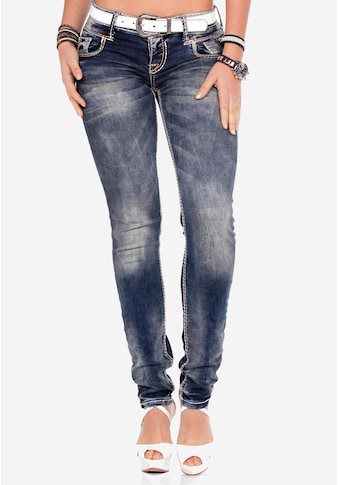 Cipo & Baxx Slim-fit-Jeans, mit niedriger Taille in Straight Fit kaufen