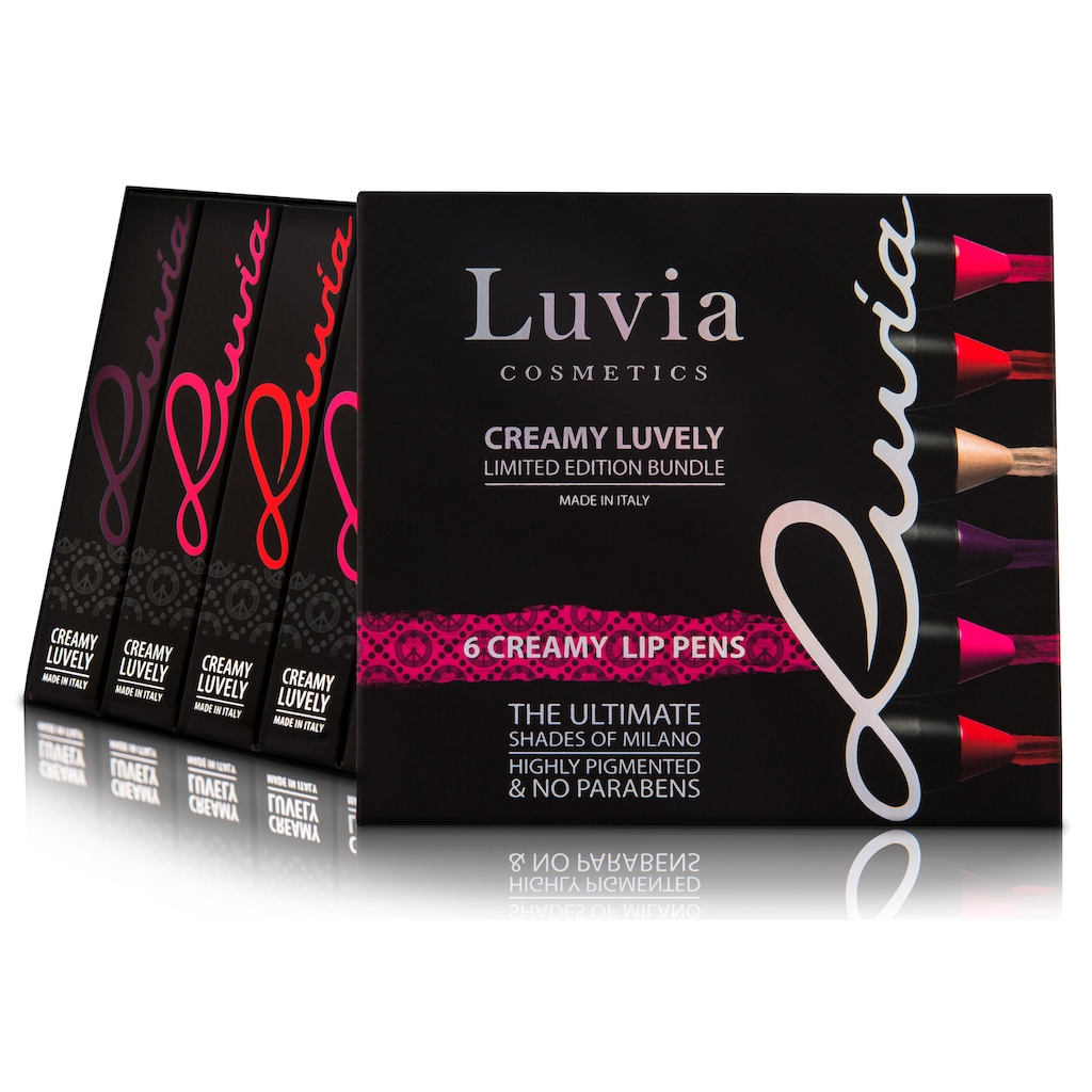 Luvia Cosmetics Lippenstift-Set »Creamy Luvely«, (6 tlg.)