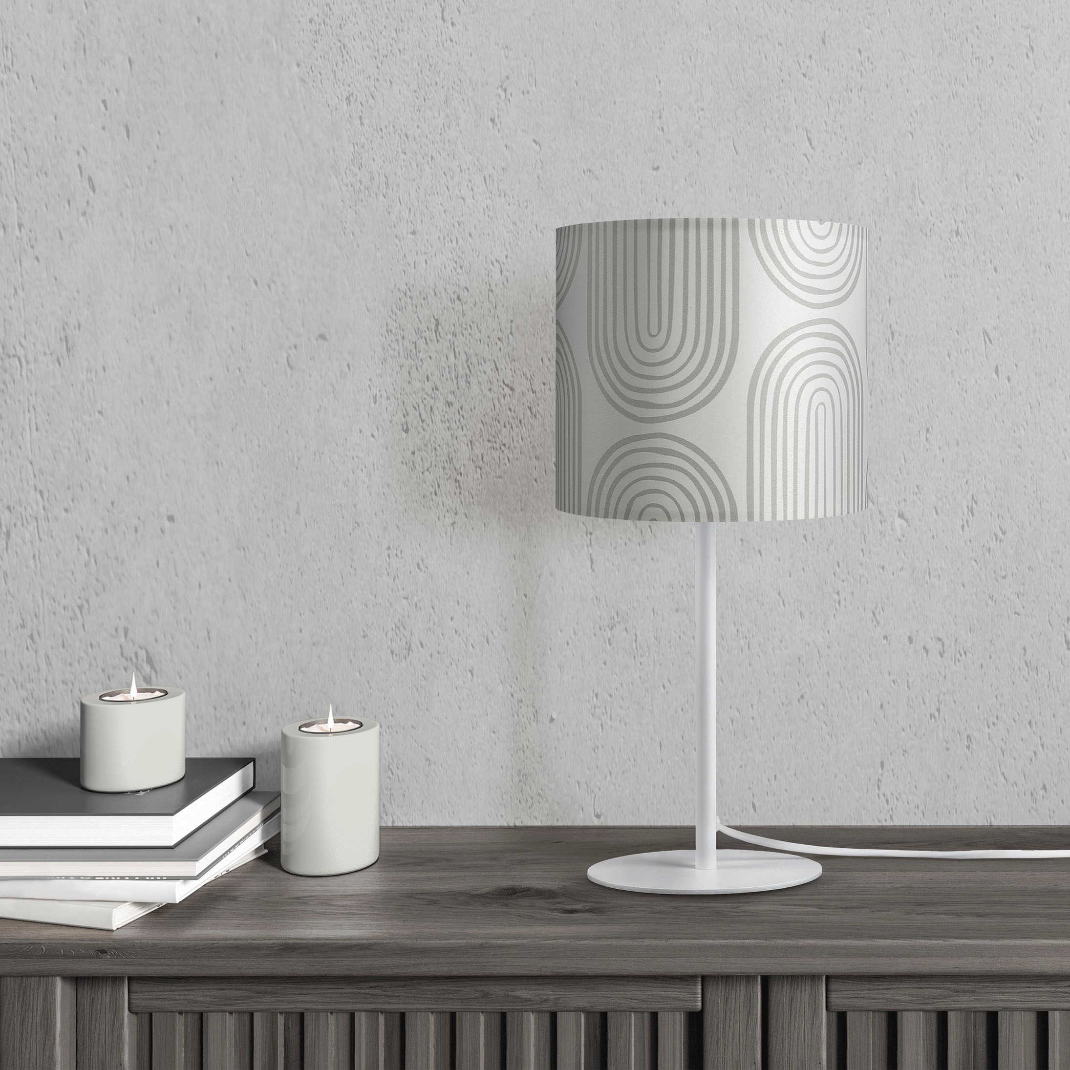 Paco Home Tischleuchte »Luca Pillar«, Leuchtmittel E14   ohne Leuchtmittel, günstig online kaufen