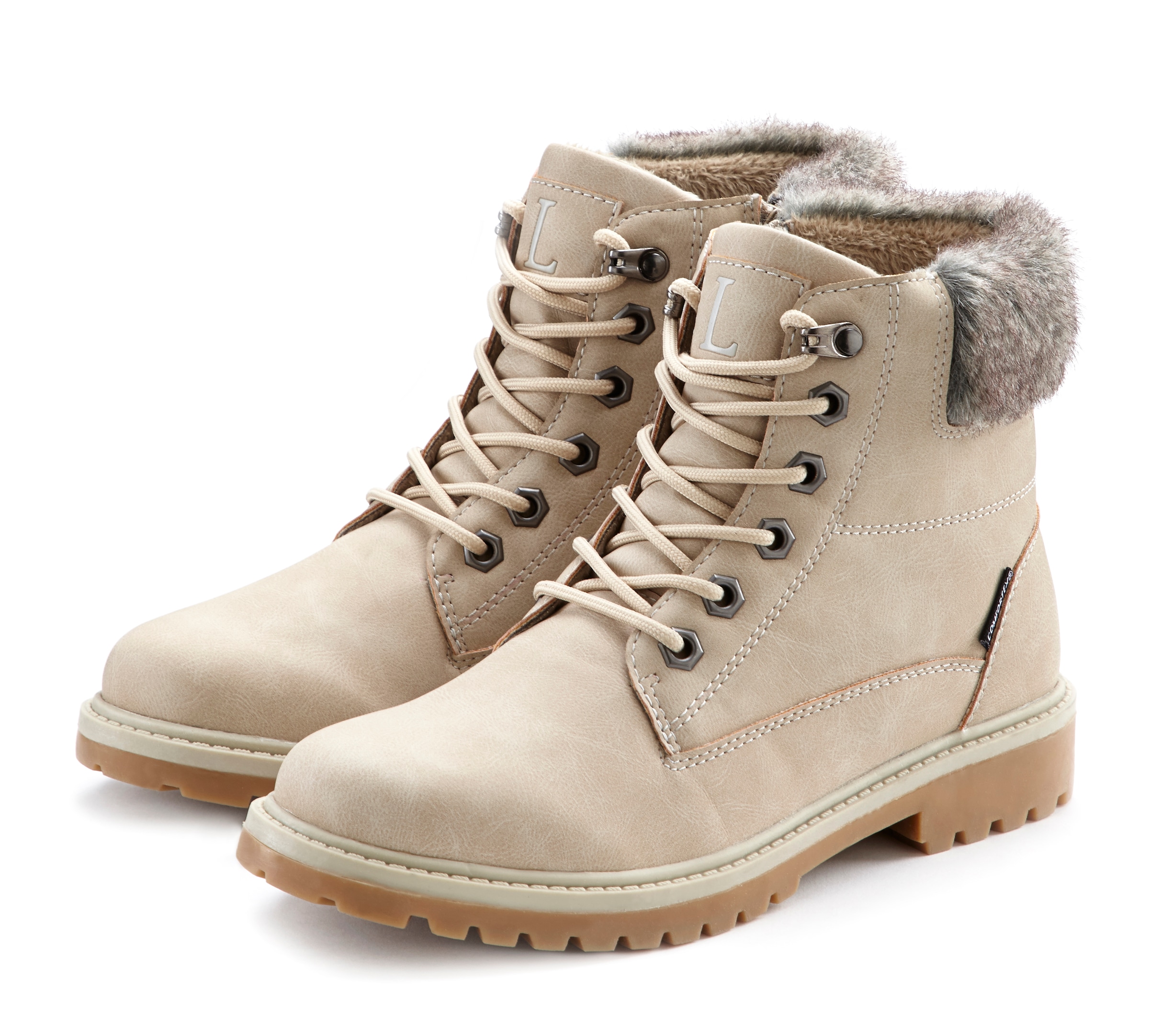 LASCANA Stiefelette, wind- & wasserabweisend,Winterboots, Outdoorstiefel, Winterstiefelette