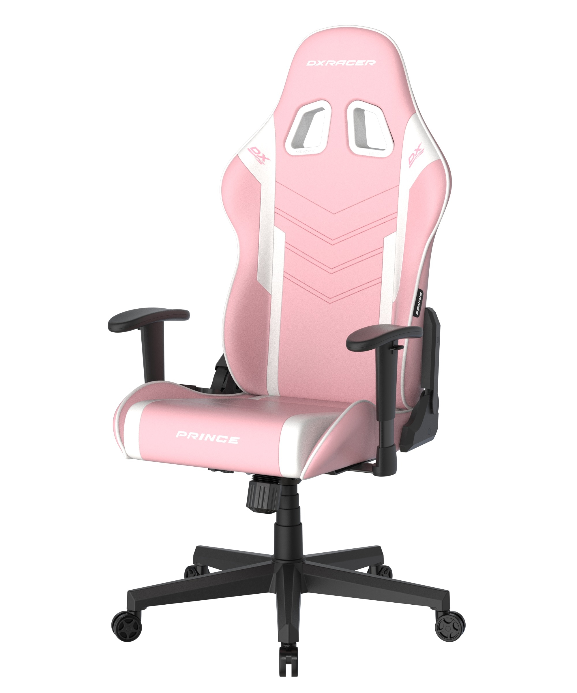 DXRacer Gaming-Stuhl »Prince Gaming Chair Regular L, PVC, pink weiß«