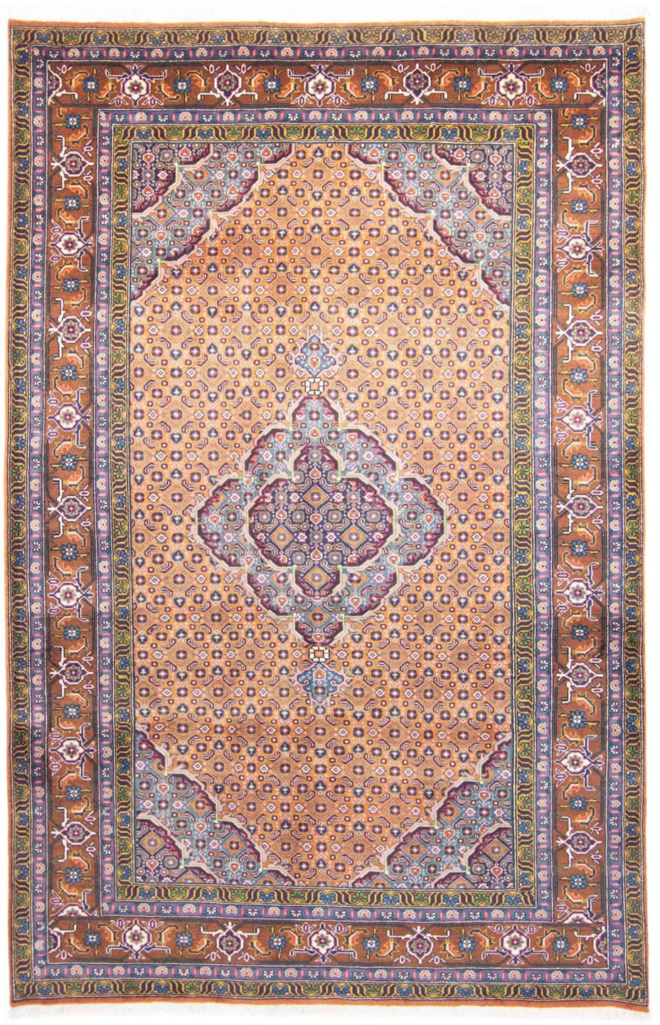 morgenland Wollteppich »Ardebil Medaillon Marrone chiaro 304 x 198 cm«, rec günstig online kaufen