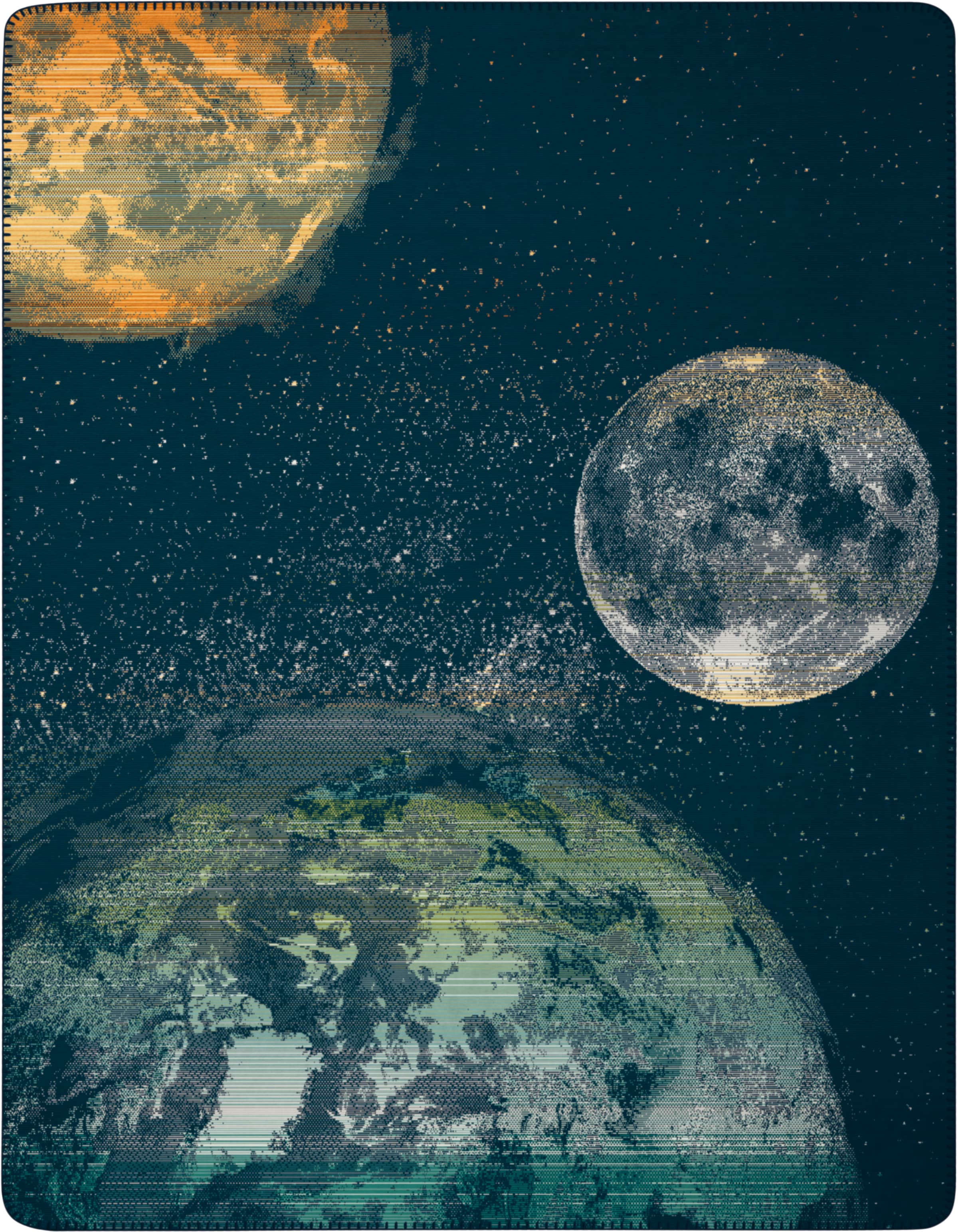 Biederlack Wohndecke »Wohndecke Cosmos«, 150 x 200, mit Zierstich günstig online kaufen