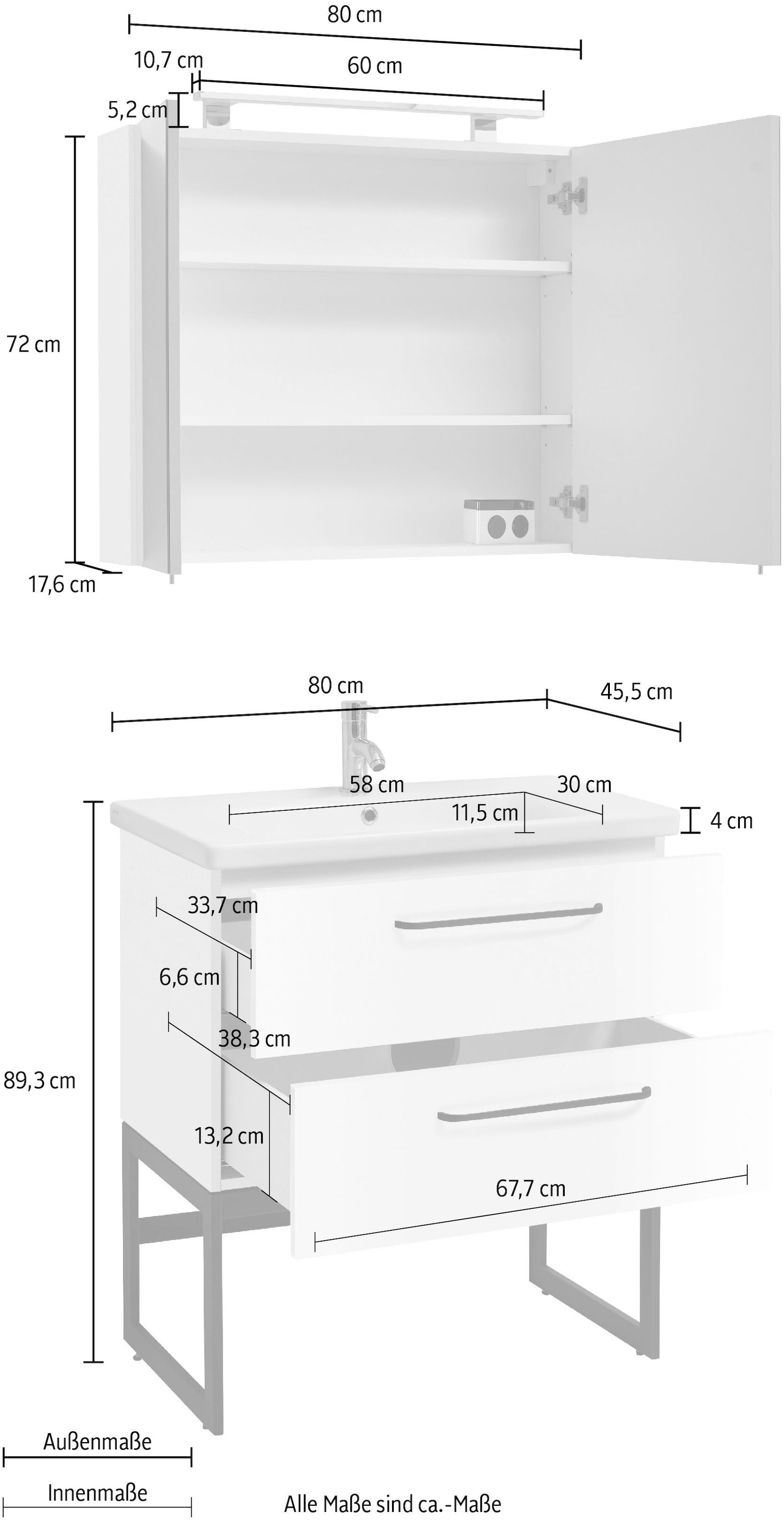 (Set, online OPTIFIT Badmöbel-Set 2 kaufen St.) »Yukon«,