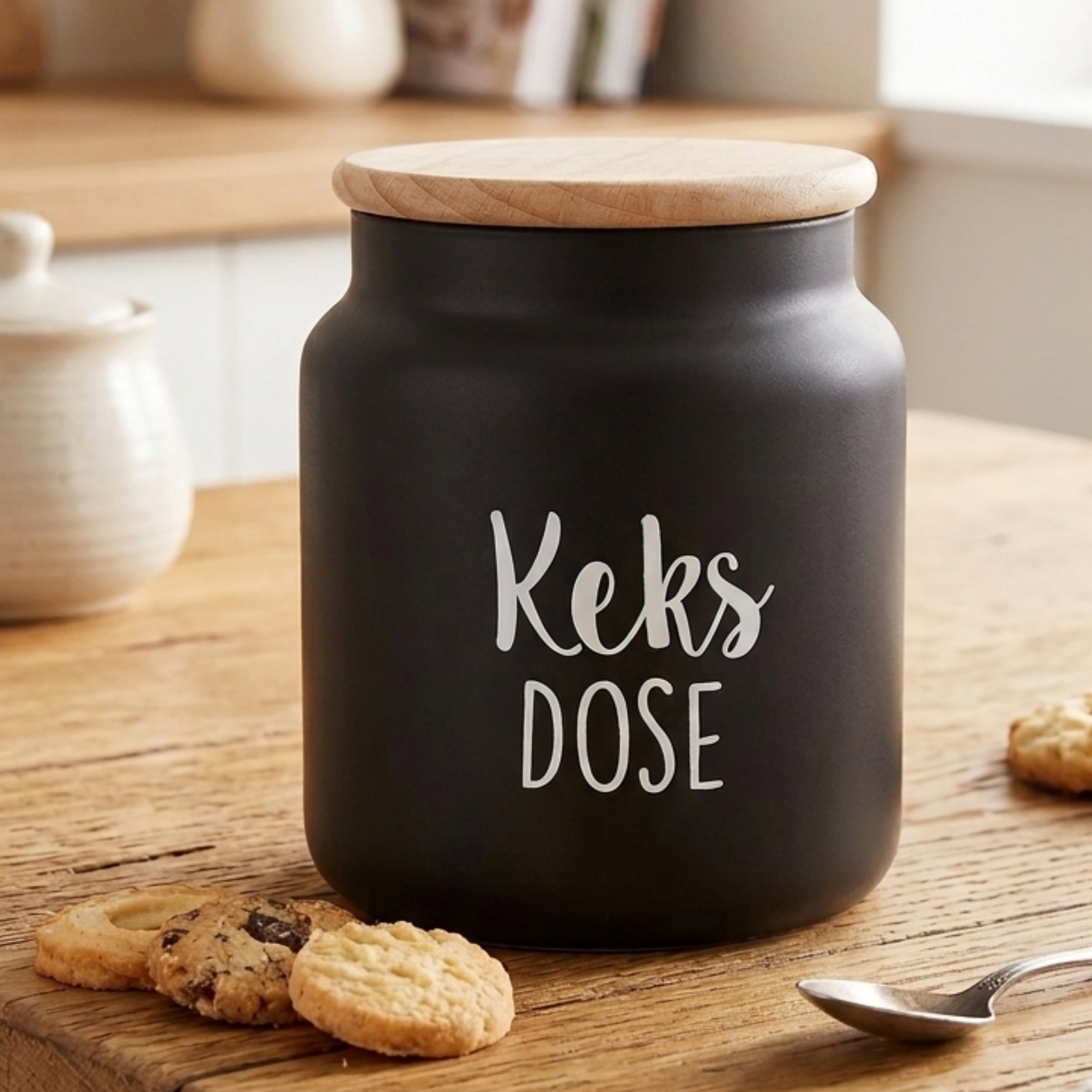 Ritzenhoff & Breker Keksdose »Svart« mit Buchenholz-Deckel