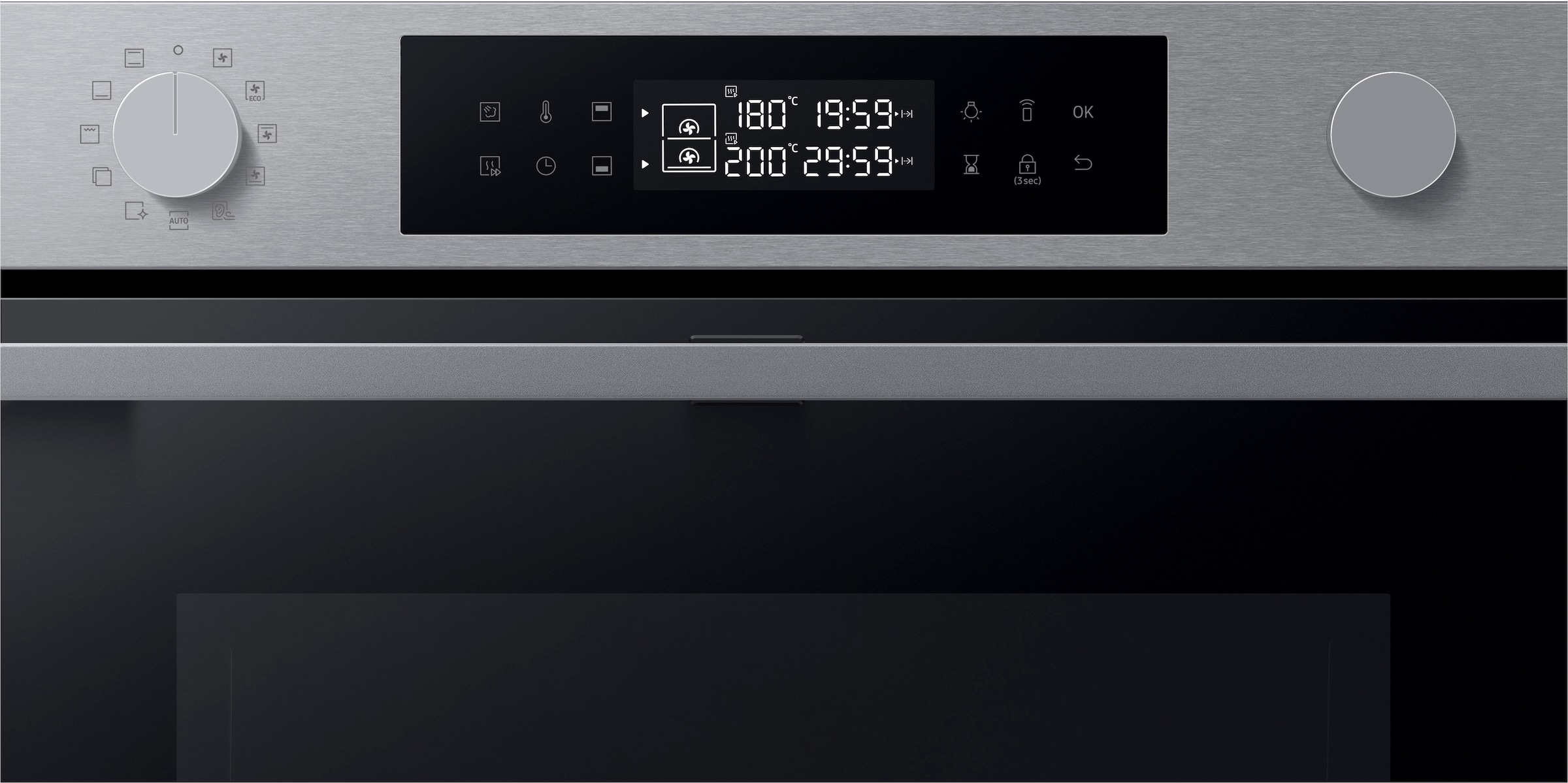 Samsung Einbaubackofen  »NV7B4550VAS/U1«, Pyrolyse-Selbstreinigung, Dual Cook Flex