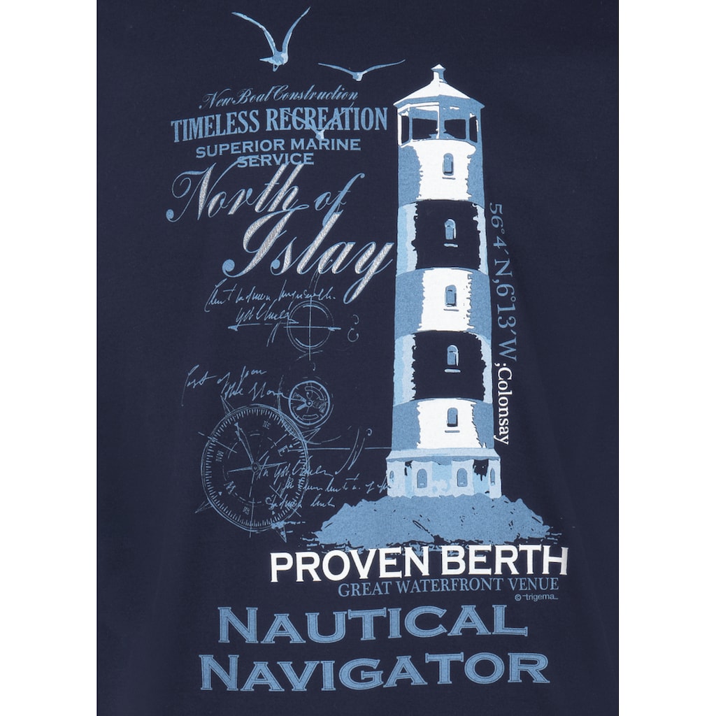Trigema T-Shirt »TRIGEMA Freizeitshirt mit maritimem Motiv«