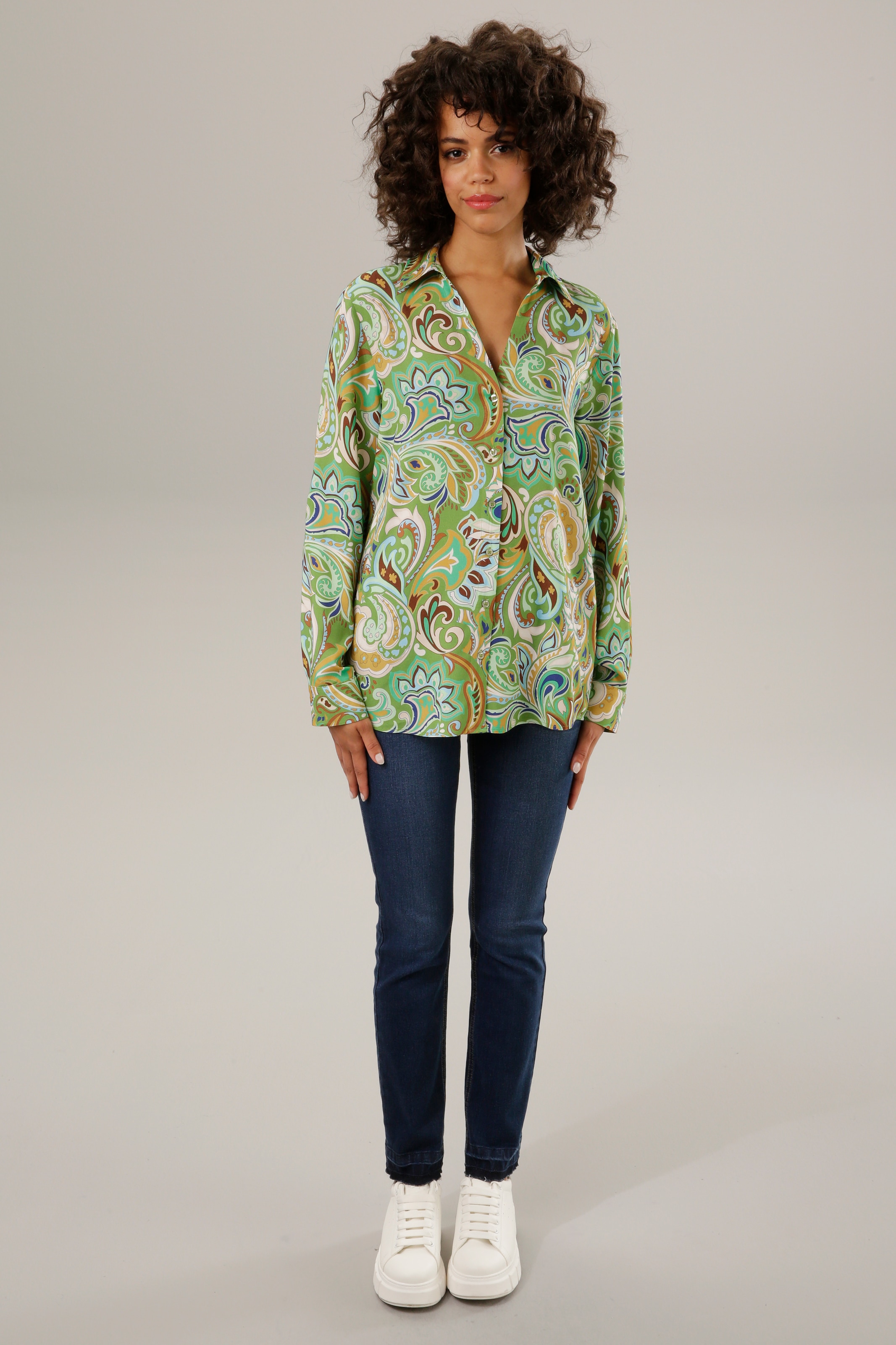 Aniston CASUAL Hemdbluse, graphische online kaufen jedes Paisley-Muster - Teil Unikat ein