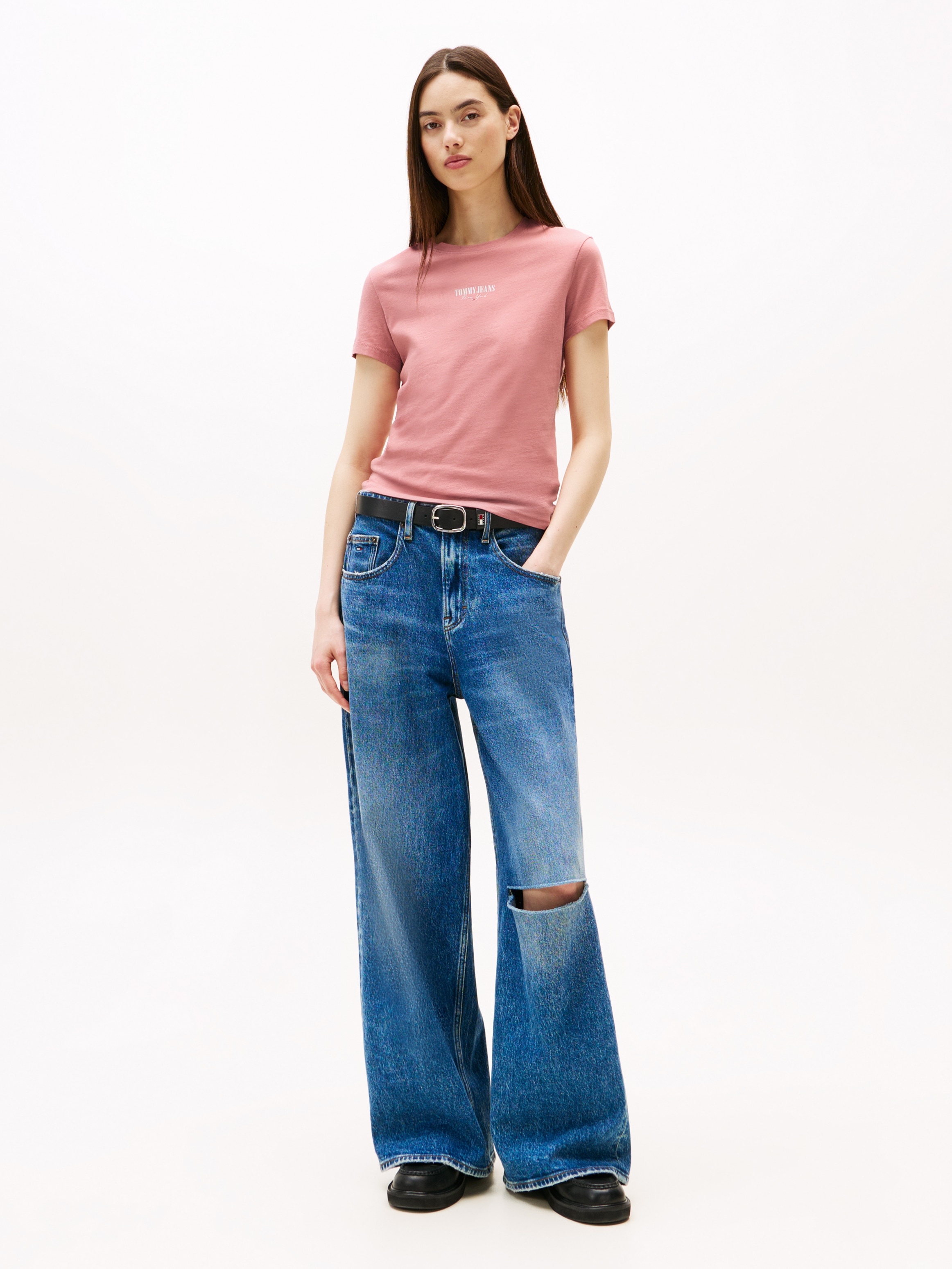 Tommy Jeans Kurzarmshirt »TJW 2PACK ESSENTIAL LOGO 2 TEE« Packung, 2 Stk.