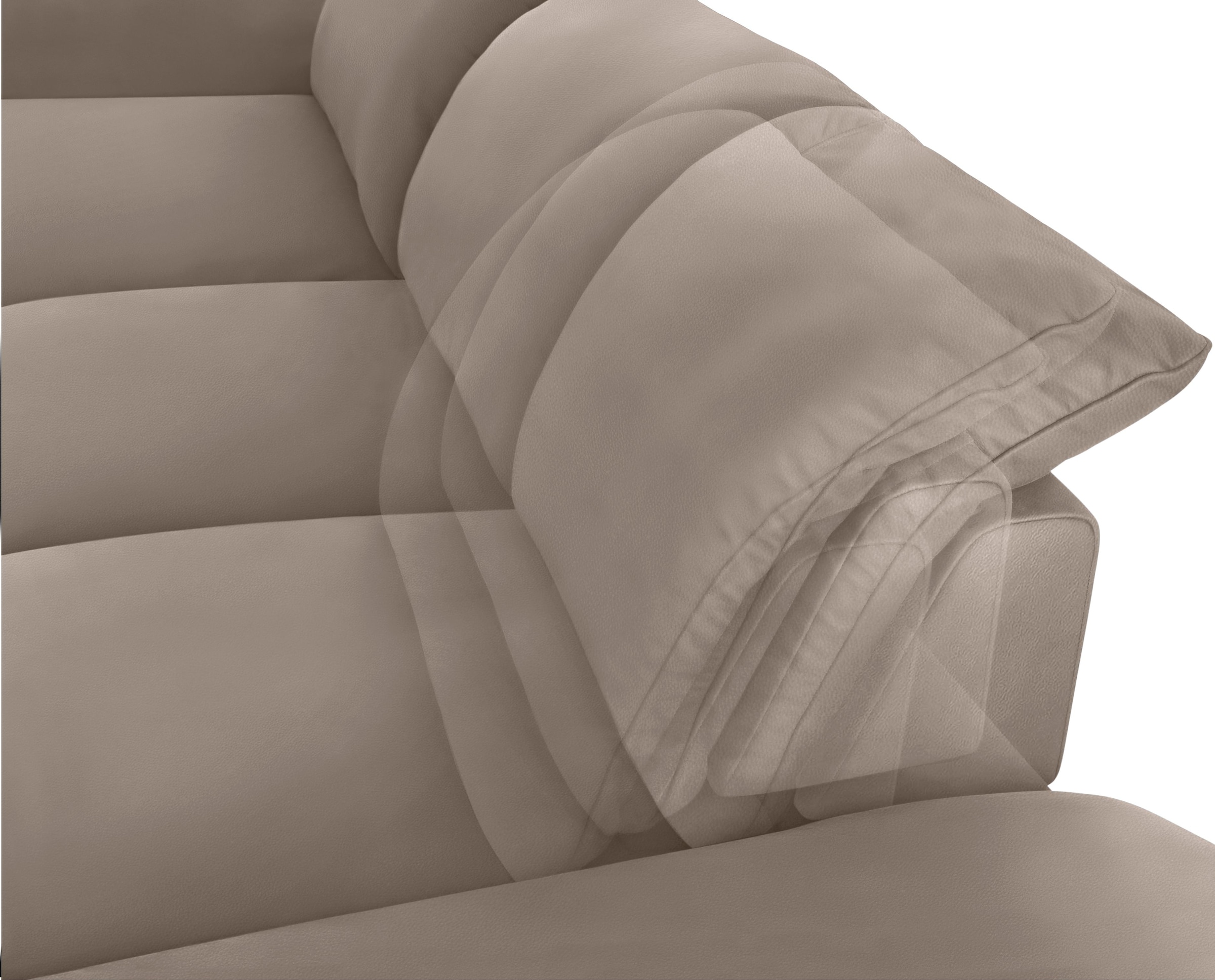 W.SCHILLIG Ecksofa »enjoy&MORE, Designsofa, bequem, zeitlos und elegant, L-Form«, Sitztiefenverstellung, Füße schwarz pulverbeschichtet, Breite 340 cm