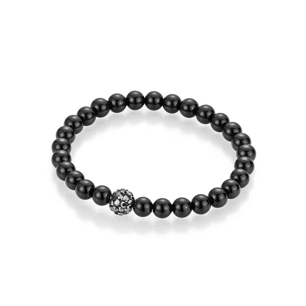 Firetti Armband »Perlen aus Achat«, mit Achat und Kristallsteinen