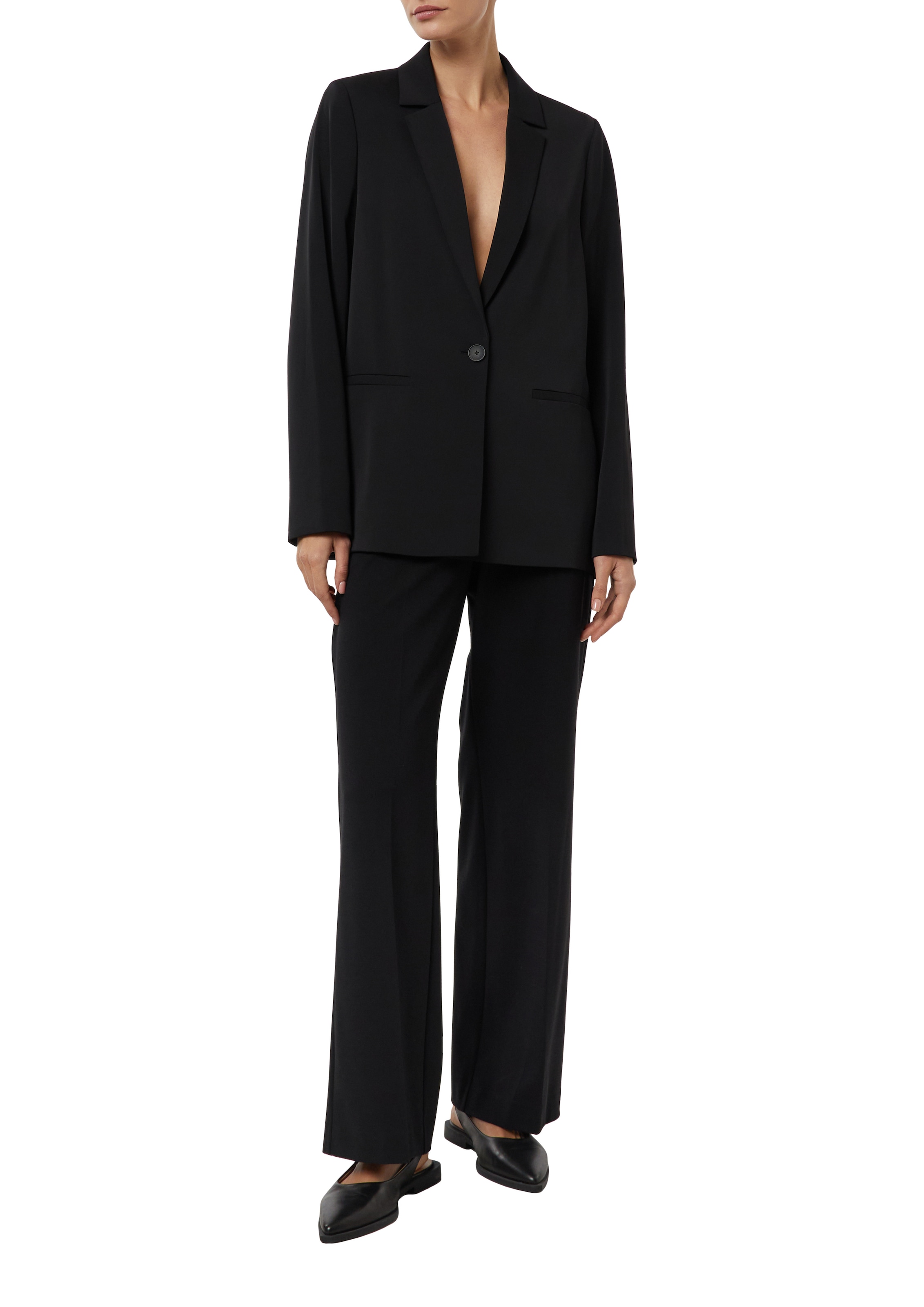 Comma Bundfaltenhose  mit Viskose und Stretch