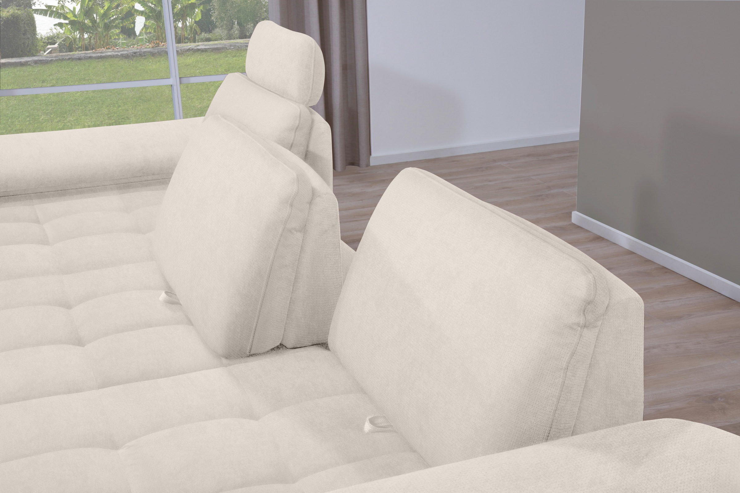 alina Ecksofa »Royce«, inklusive Sitztiefenverstellung, 270 cm breit