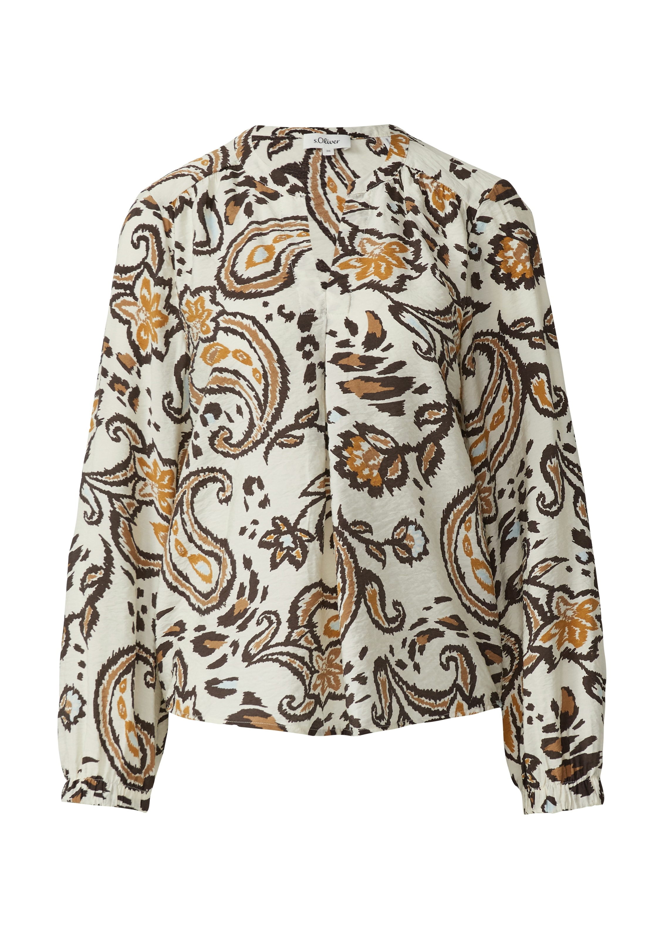 s.Oliver Langarmbluse mit floralen Muster