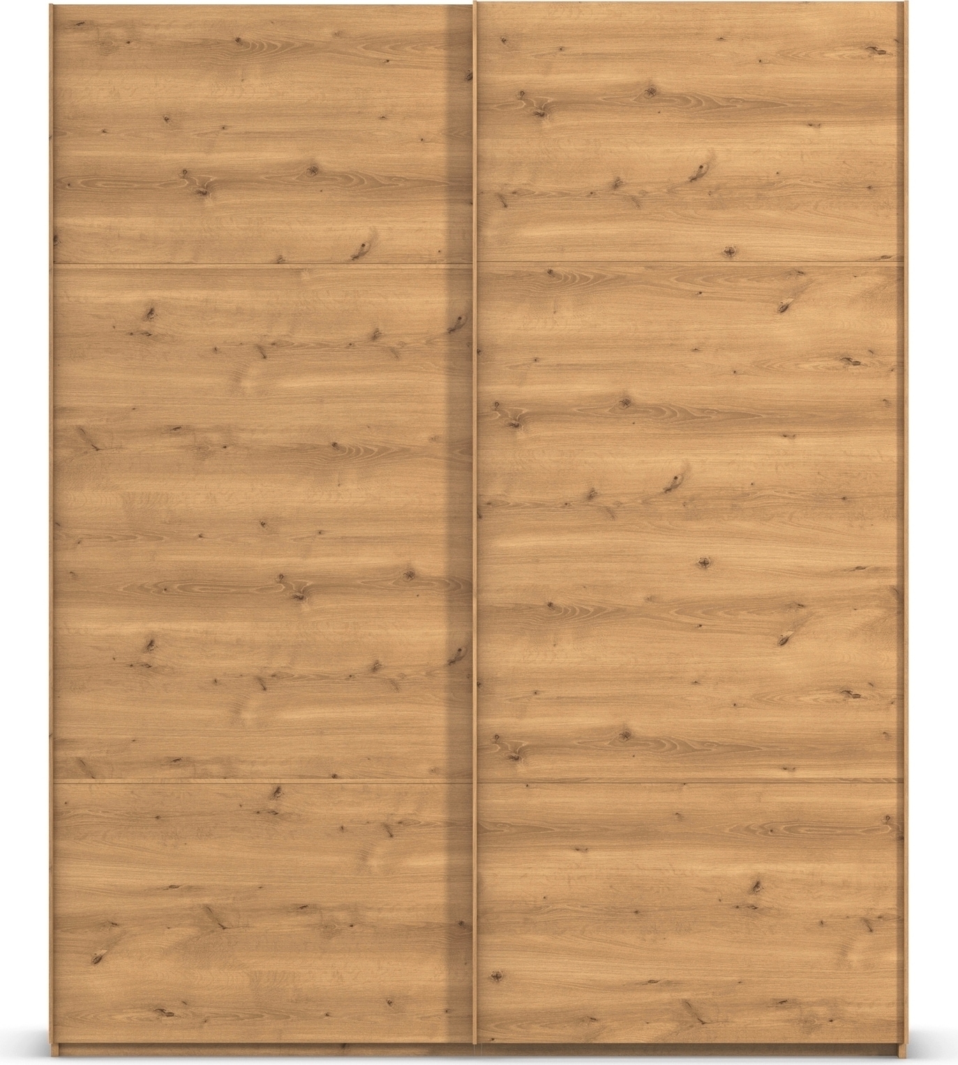rauch Schwebetürenschrank »Kleiderschrank Schrank Garderobe Schlafzimmerschrank SCALE-TRIO«, edle dreigeteilte Front, 2 Zierleisten in Griff-Farbe MADE IN GERMANY